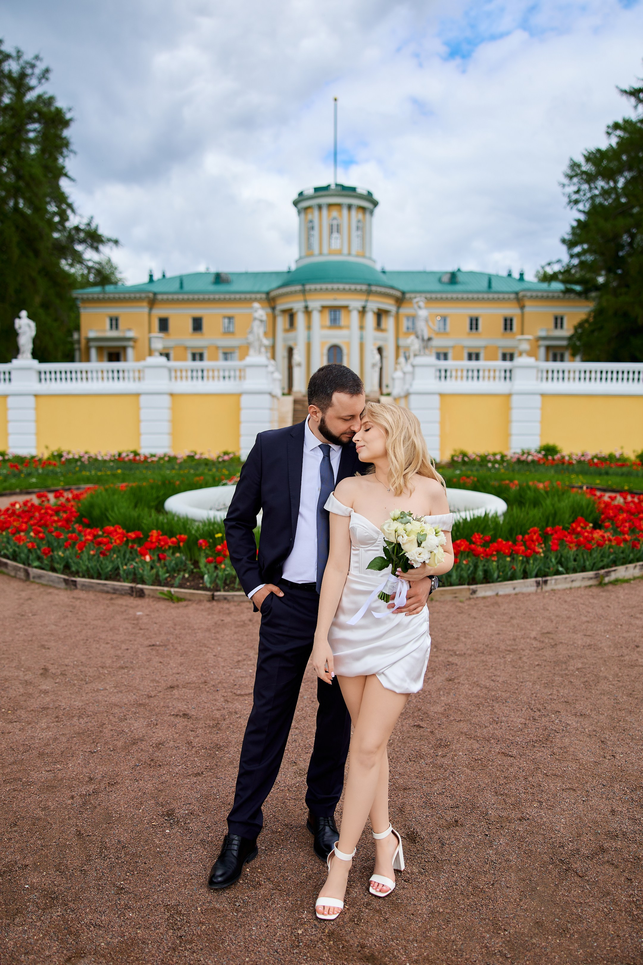 Свадебная фотосессия в Архангельском. Свадебный фотограф Сергей Колбинский