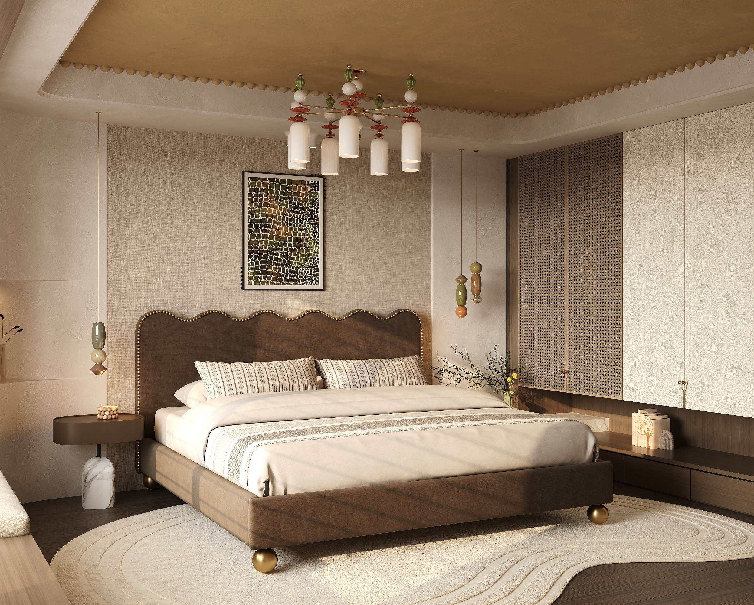 Cozy bedroom. Solovets visualization