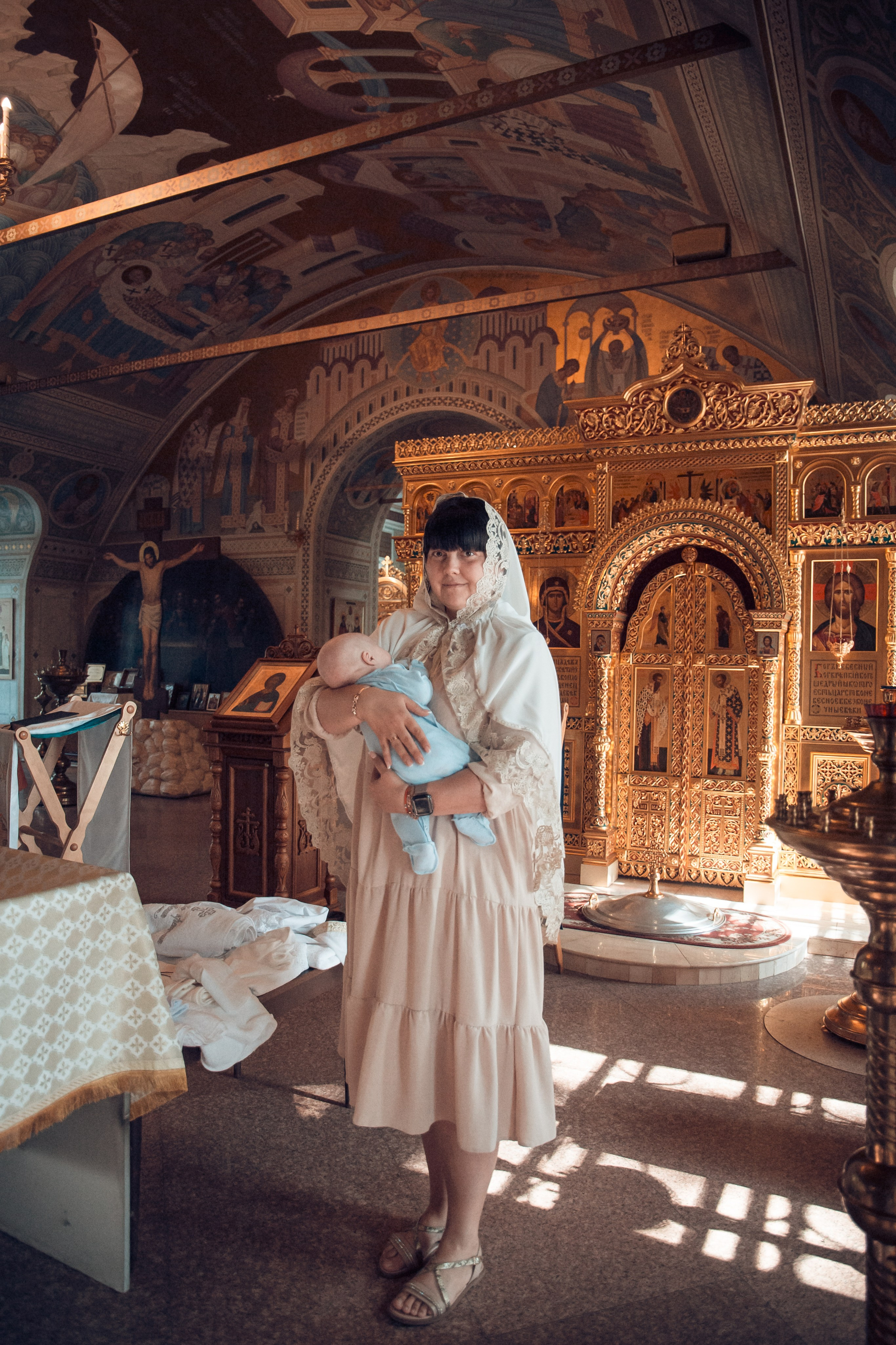 Крещение Сергея в храме Успения Богородицы с. Истомино