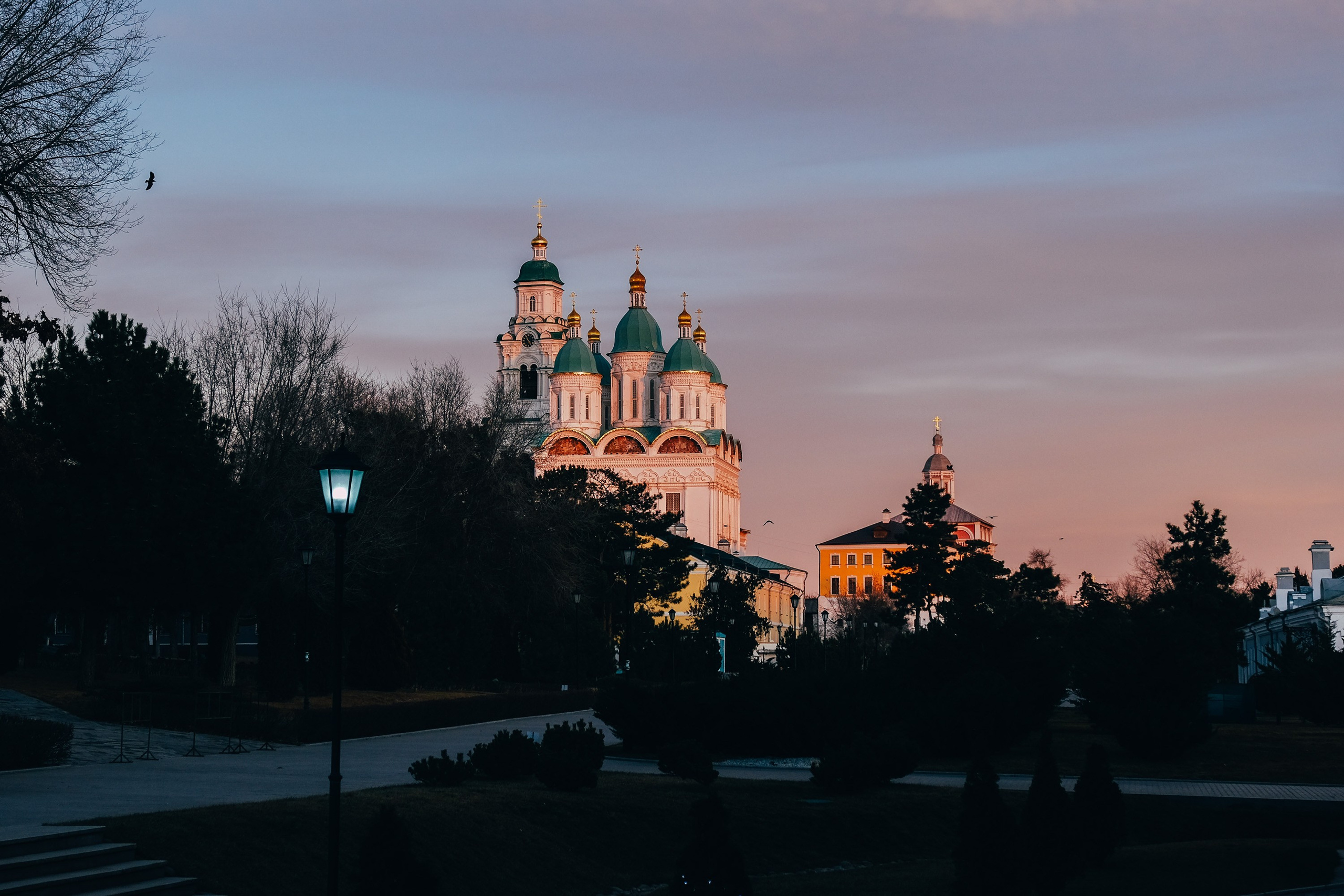 Розовый закат. Фотограф Анатолий Деникин