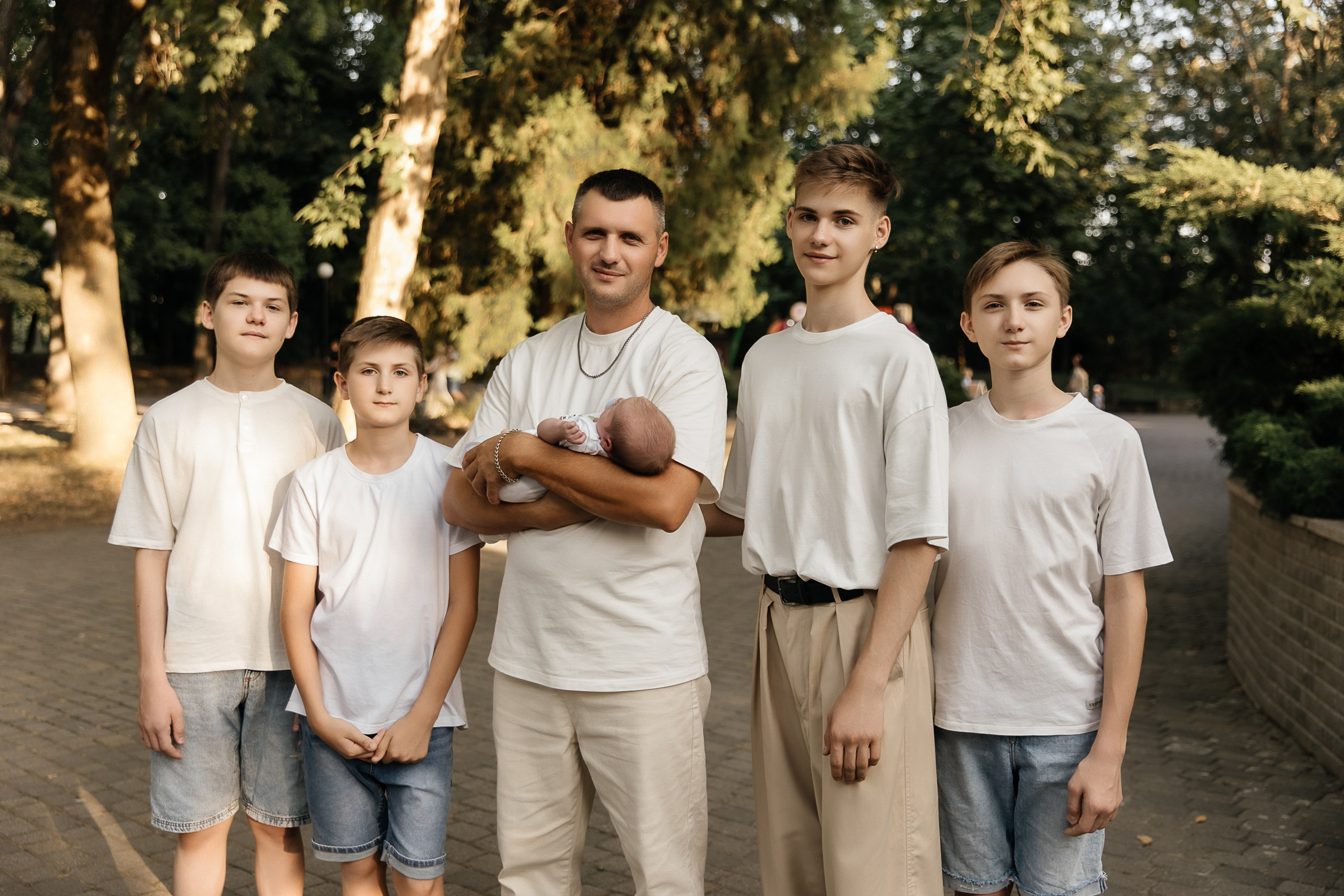 Семья из 7 детей. Свадебный и семейный фотограф Виолетта Сидельникова. Краснодар, Россия, Беларусь, Европа
