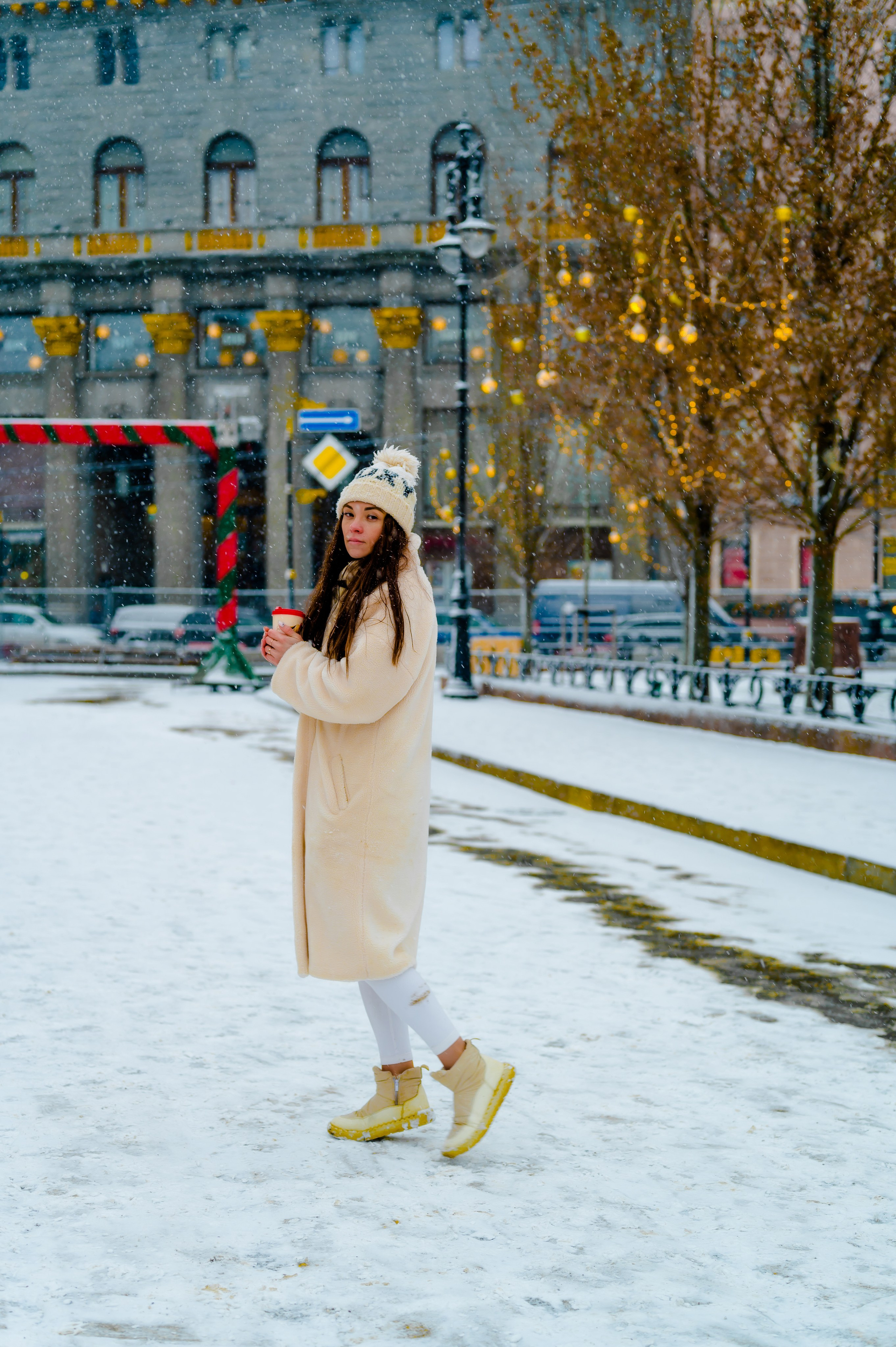 Новогодняя фотосессия на Манежной площади. Свадебный и семейный фотограф Евгения Кононова