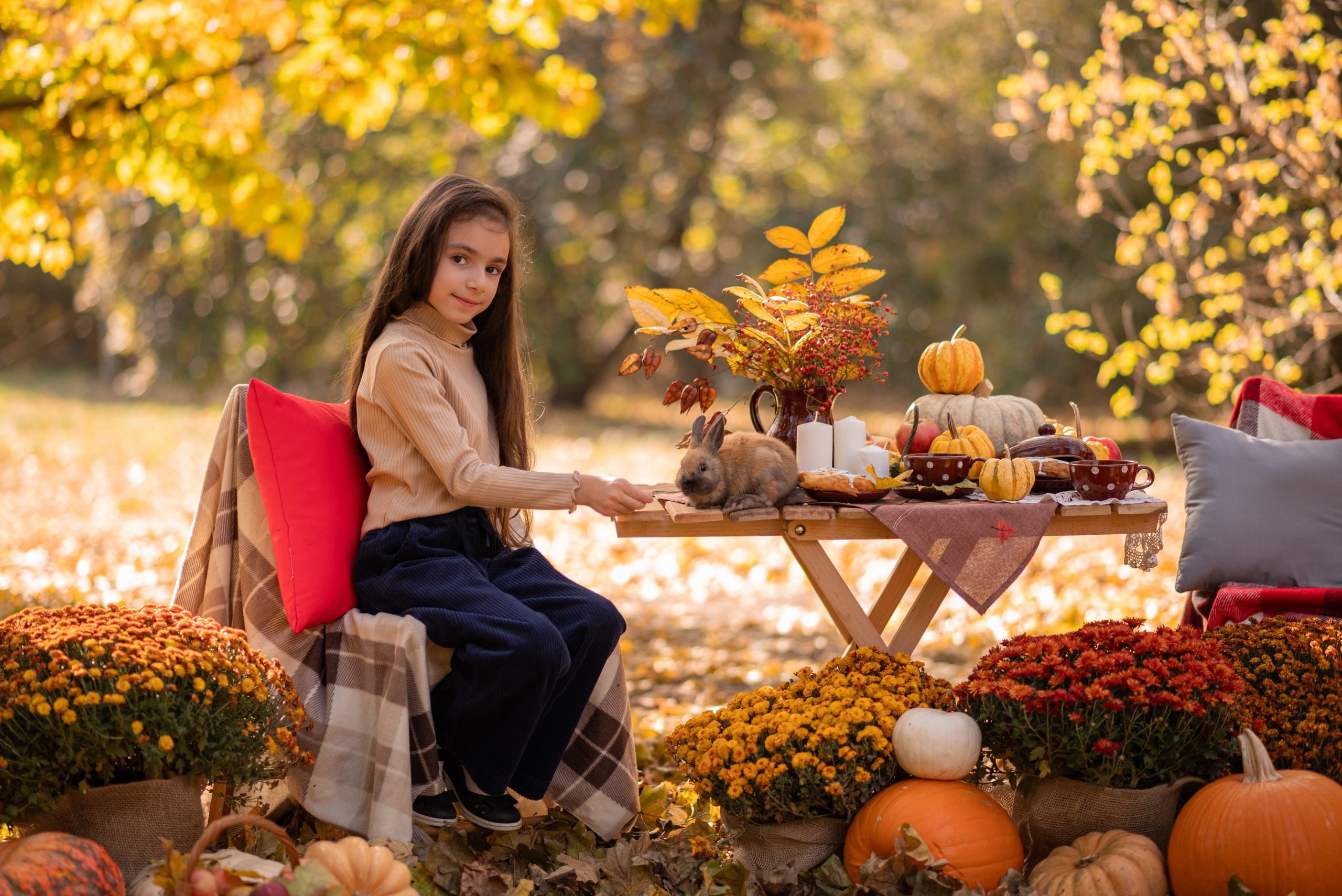 Осенние съемки на улице. Семейный фотограф в Краснодаре