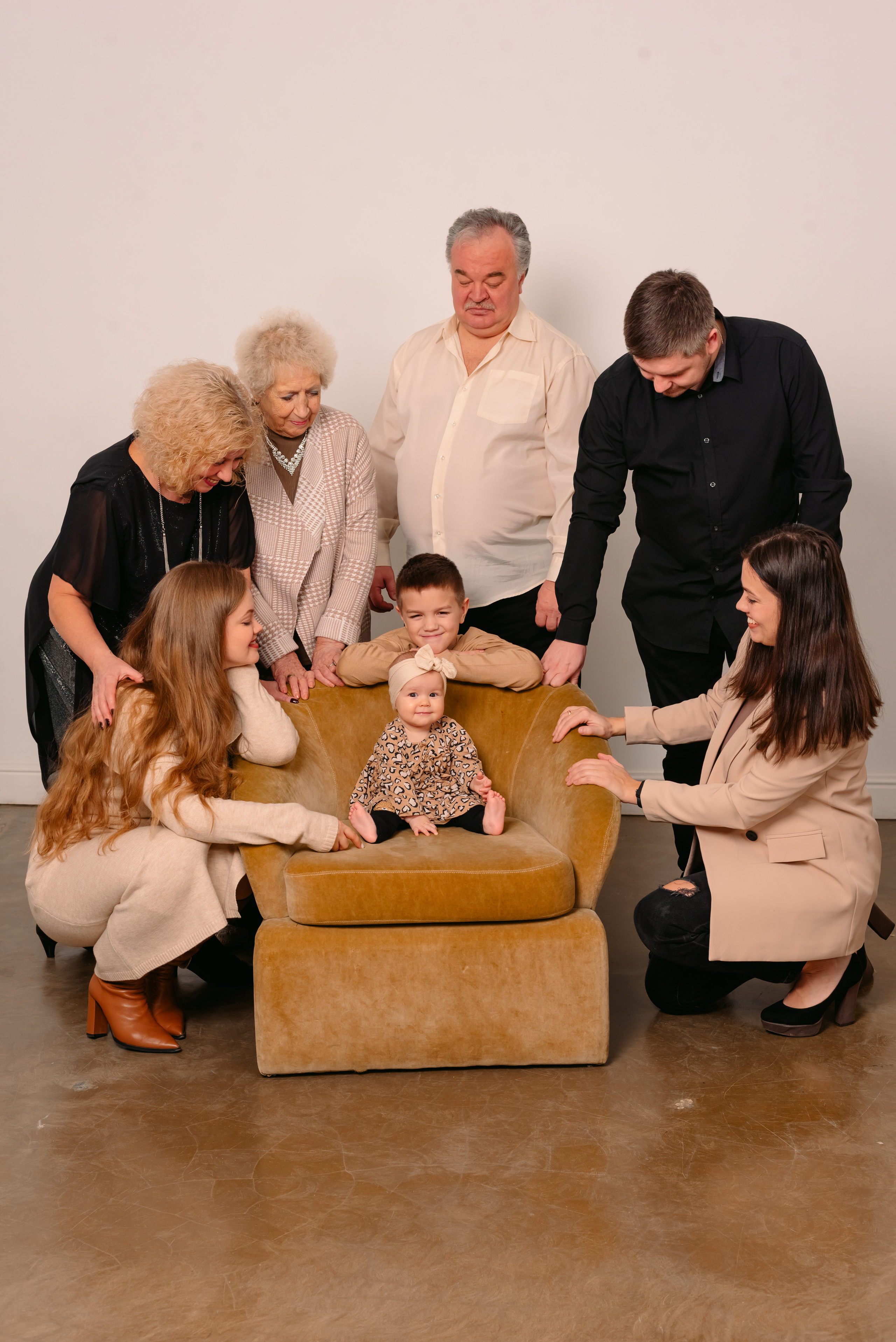 Фотосессия большой семьи. Фотограф Юлия Кондратьева