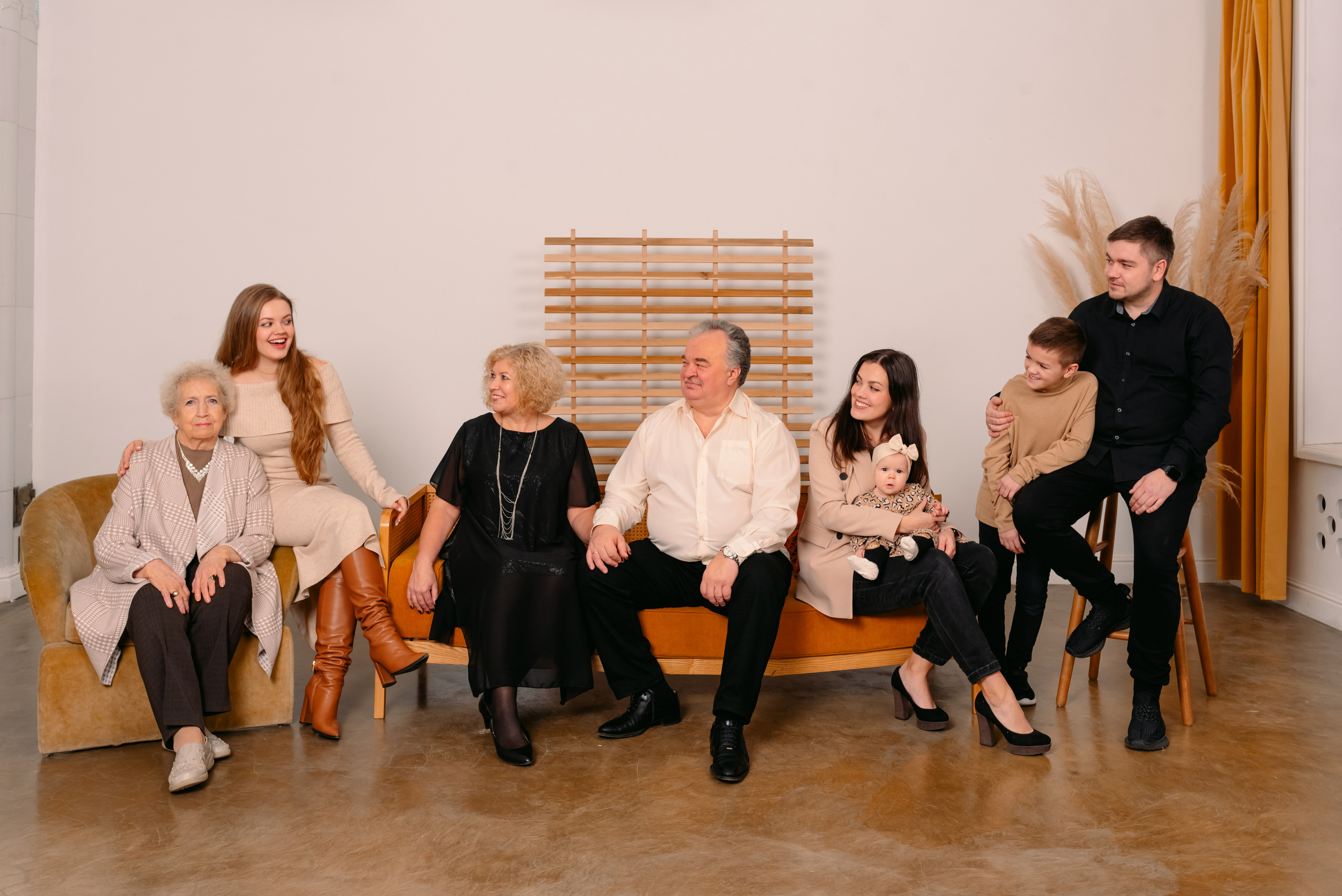 Фотосессия большой семьи. Фотограф Юлия Кондратьева