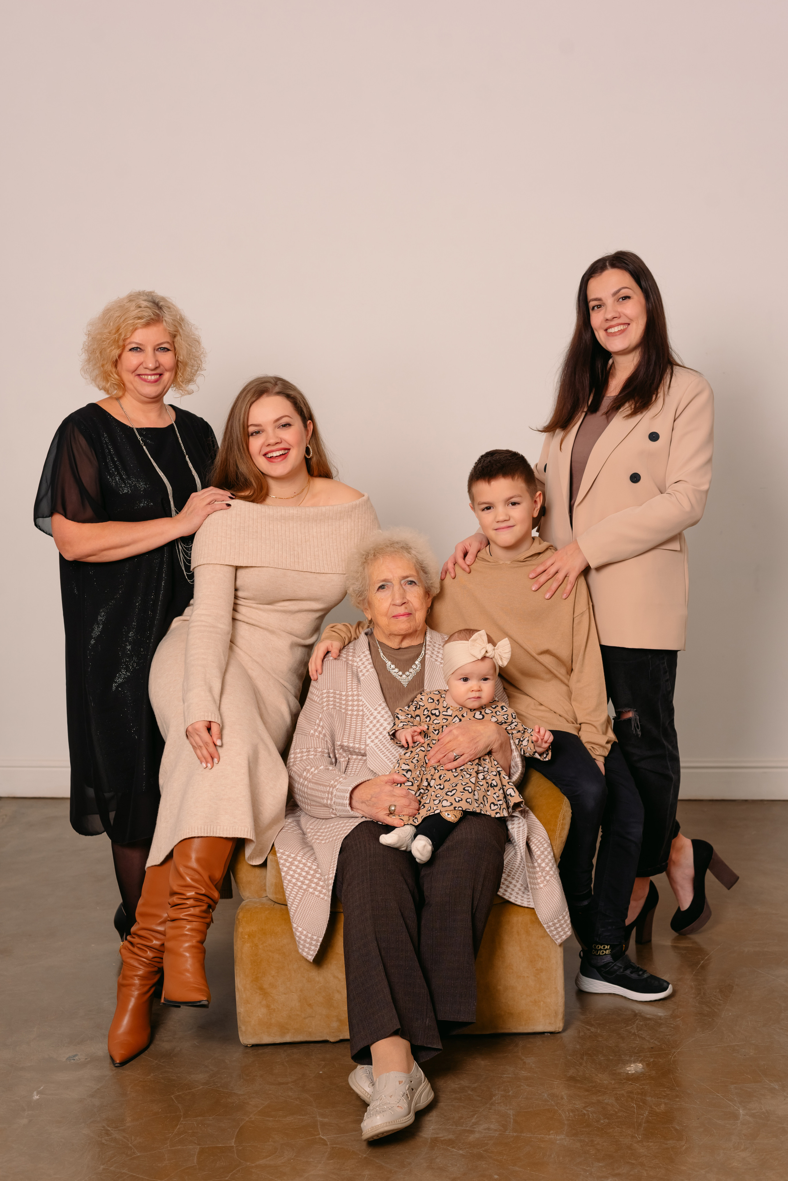 Фотосессия большой семьи. Фотограф Юлия Кондратьева