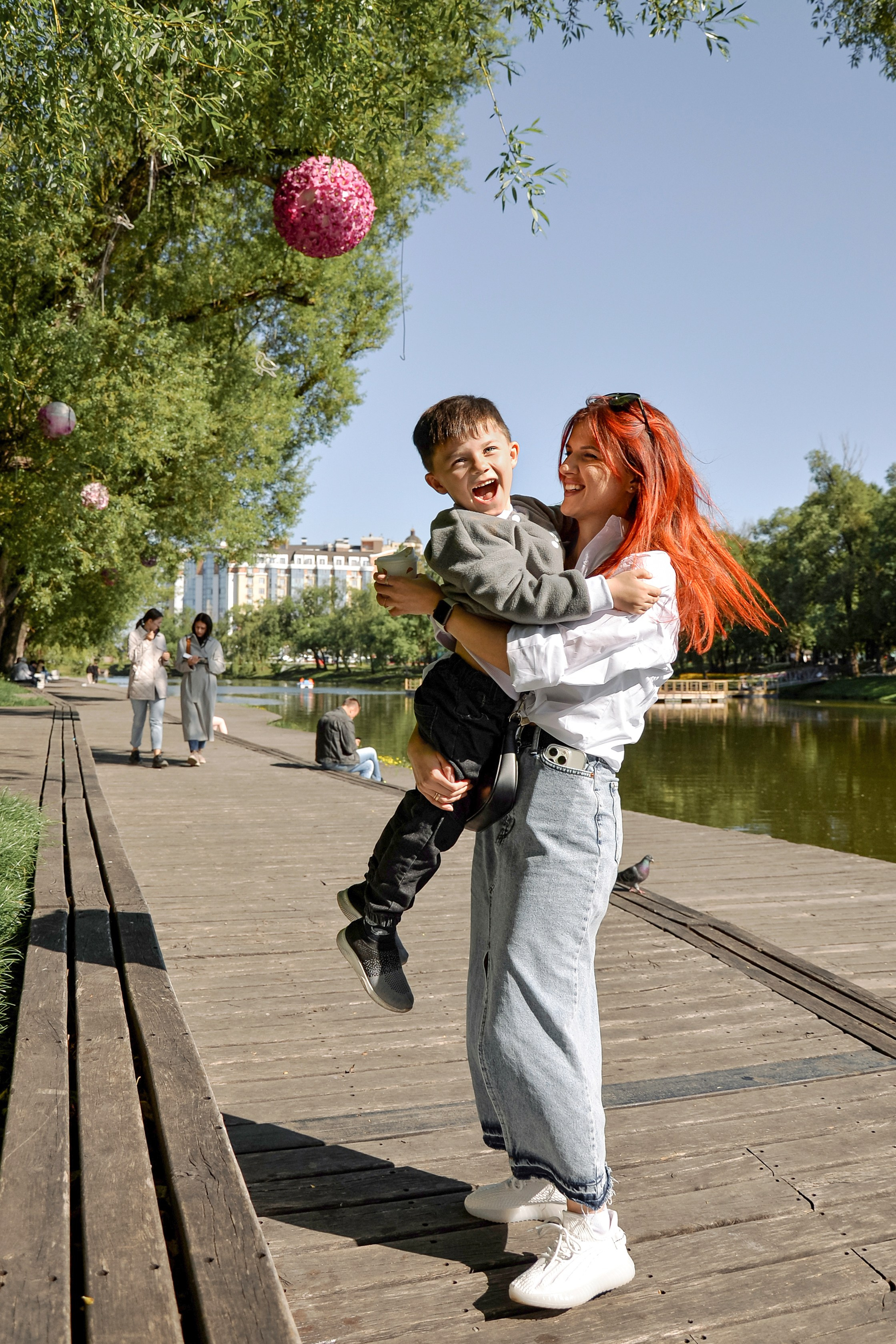 Семья Алены в парке. Семейный и свадебный фотограф Галина Абакумова, фотосессии в Белгороде