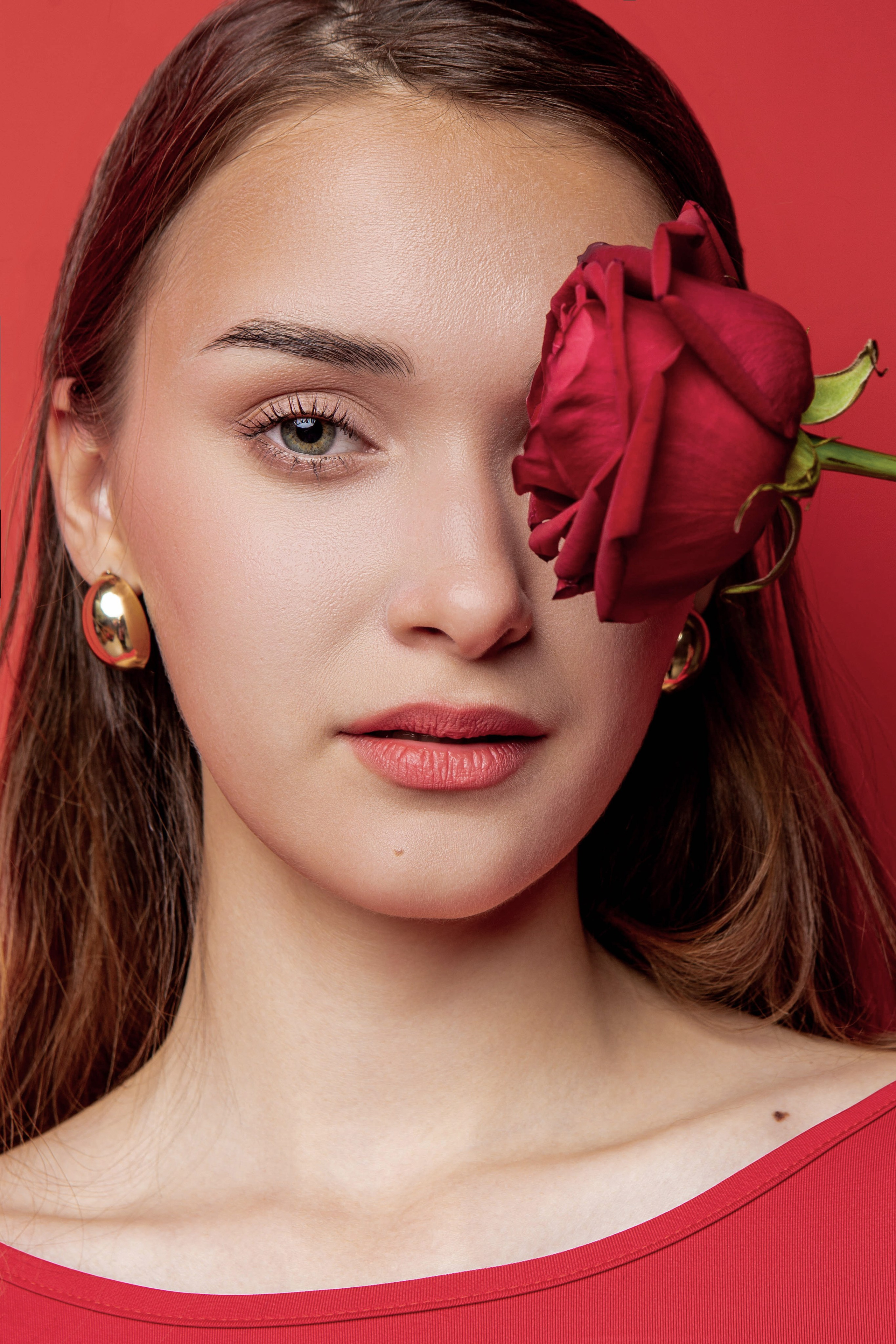 Алая роза. Фотограф Екатерина Голицына