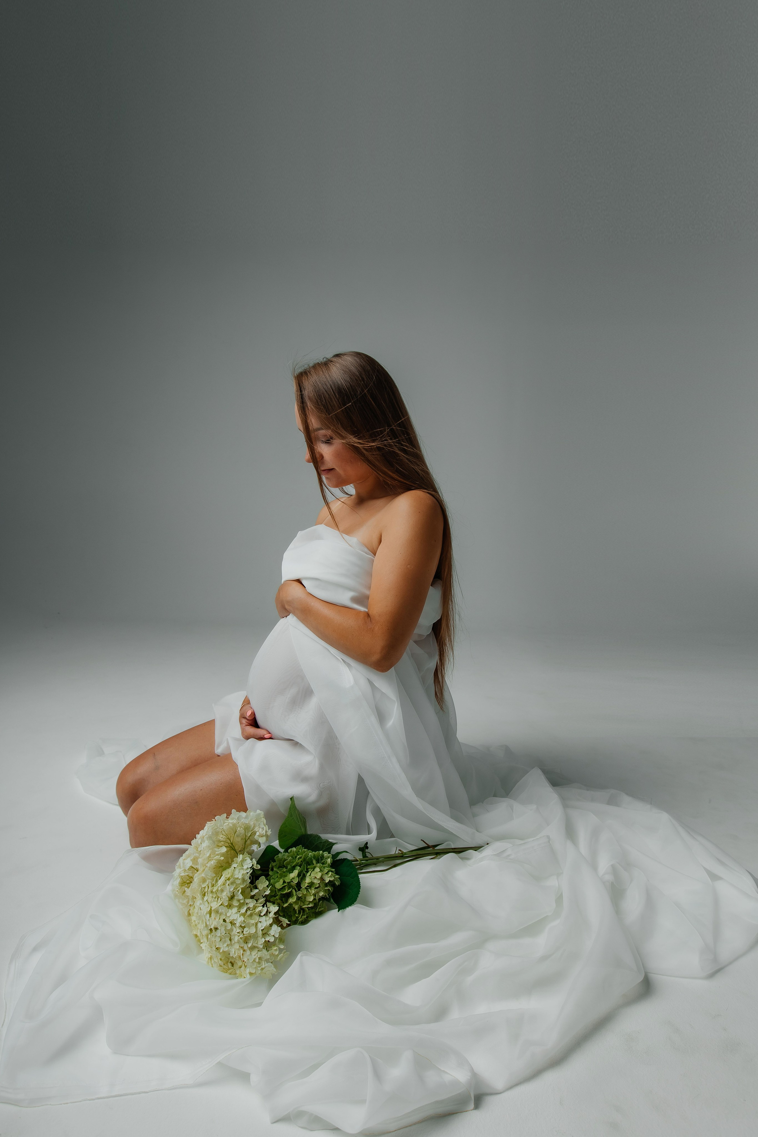 Струящийся фатин. Колесникова Татьяна. Фотограф новорожденных Щёлково, Москва, Королев