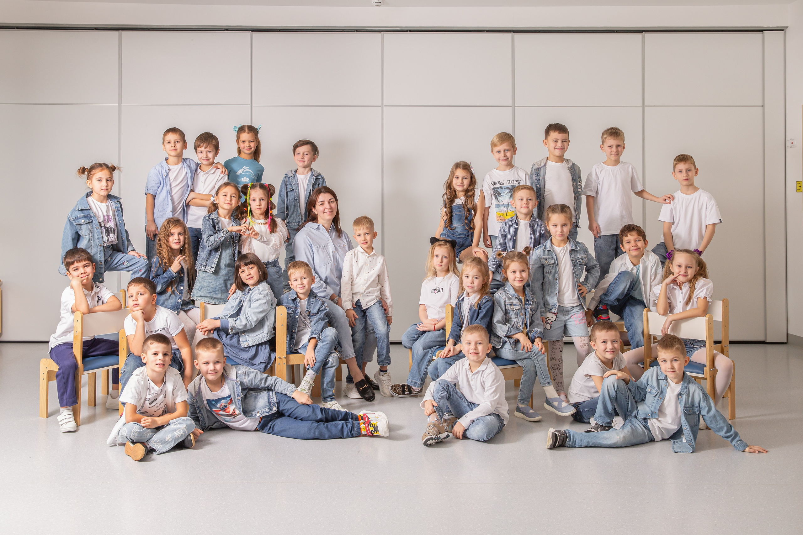 Общее фото в саду. Фотограф Дарья Нагайцева