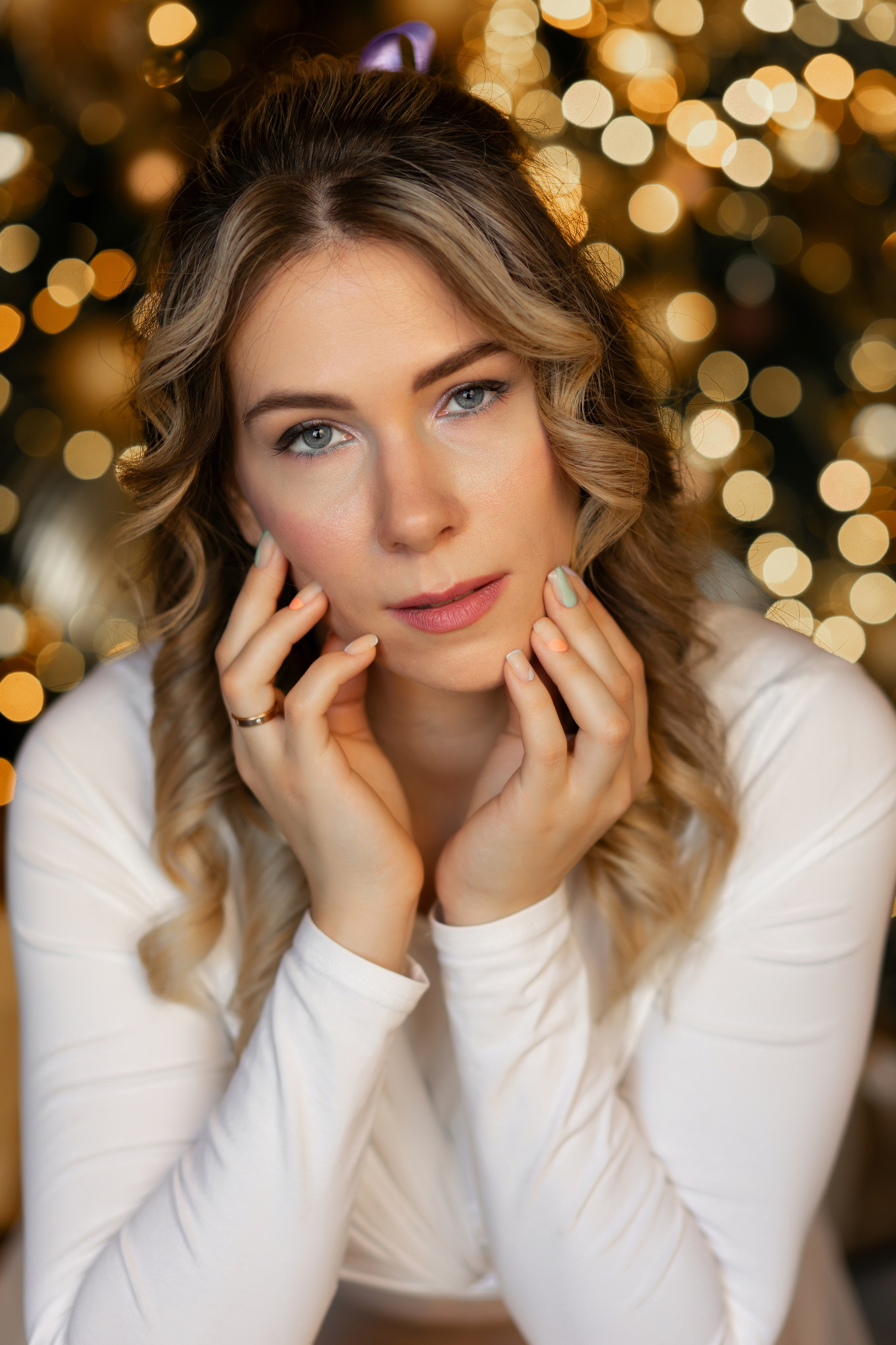 Новогодняя семейная съемка в студии. Семейный и женский фотограф в Москве Надежда Воробьева