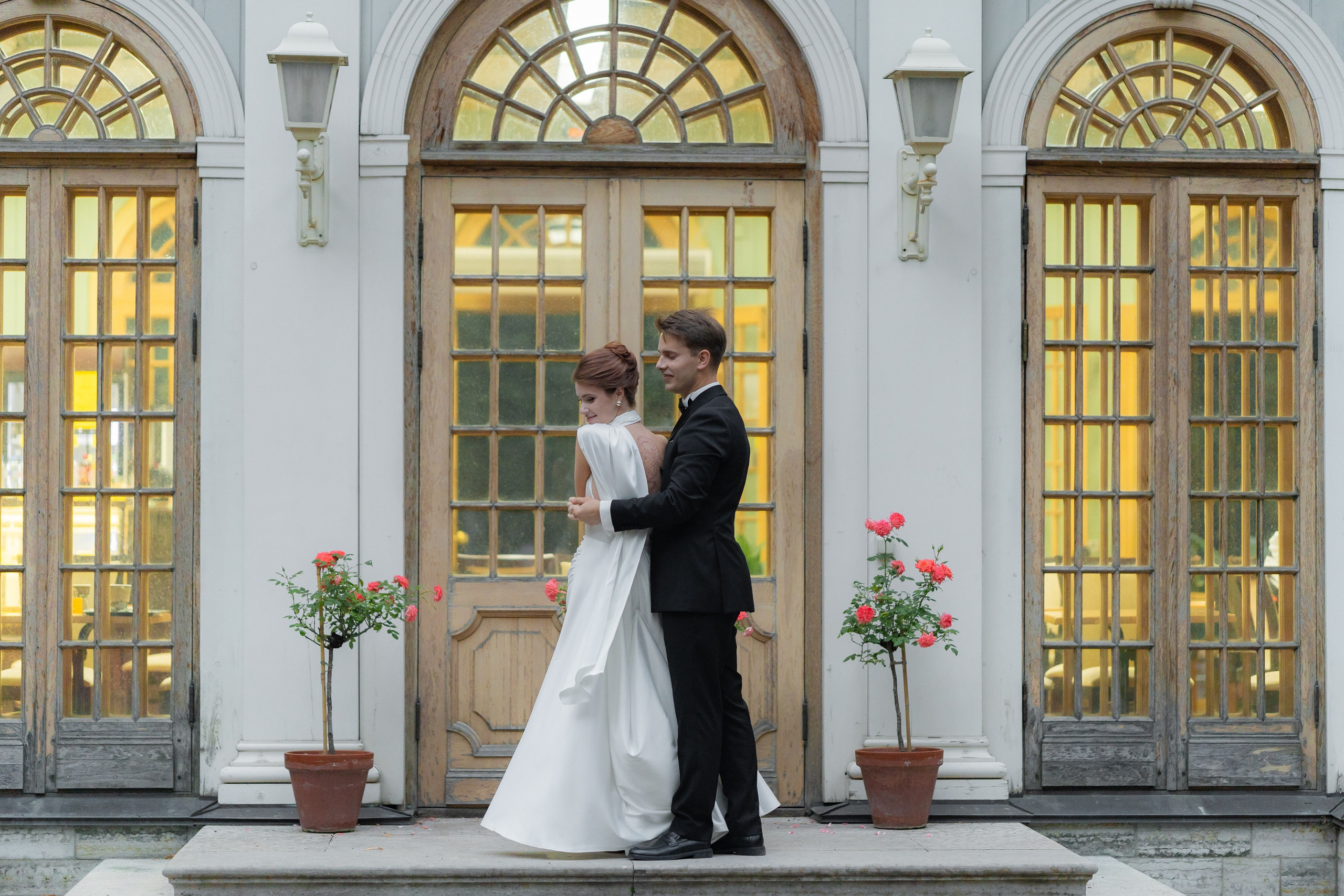 Свадебная съемка на закате. Свадебный фотограф Александр Невский в Санкт-Петербурге
