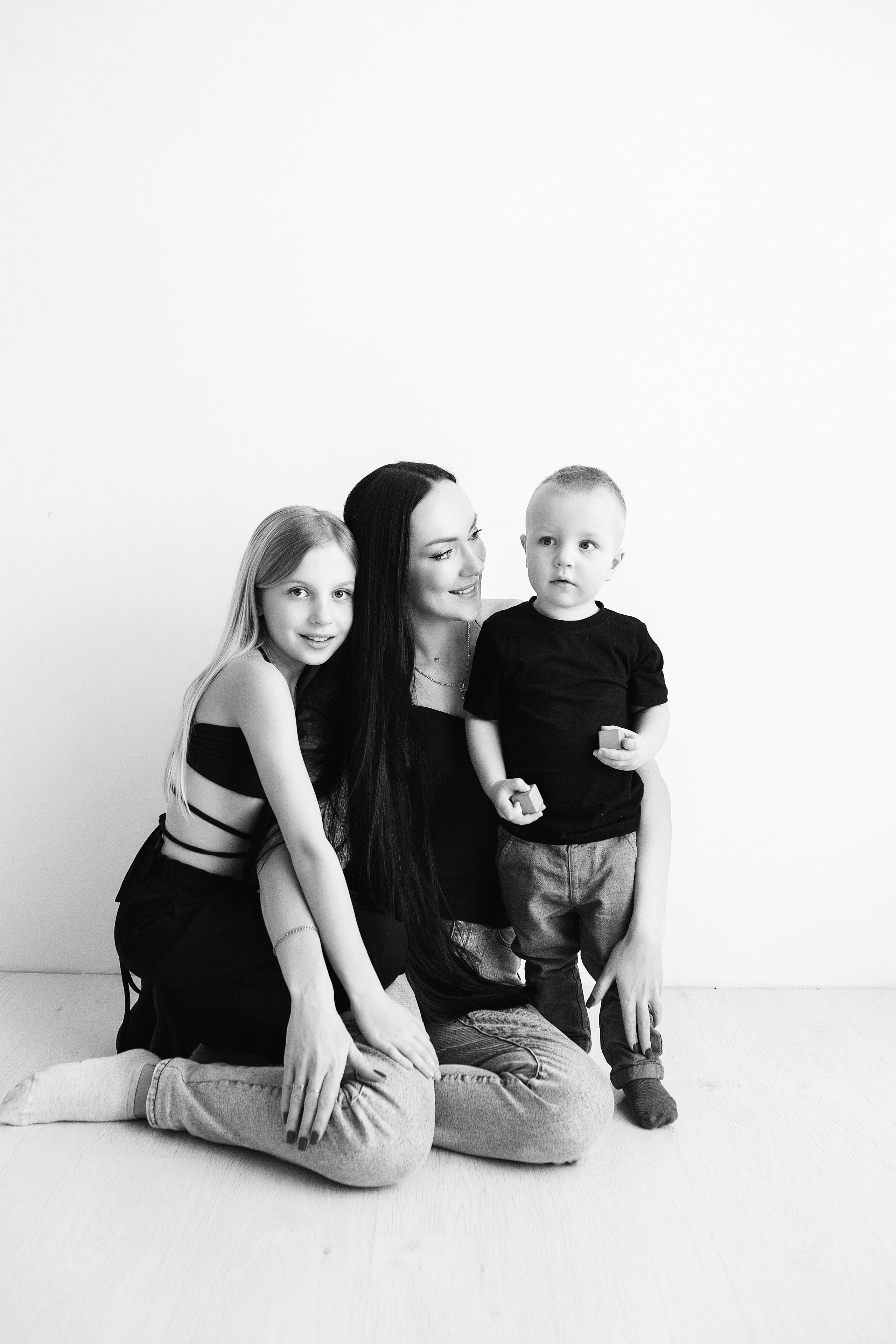 ЧБ серия. Фотограф новорожденных Оксана Полевская