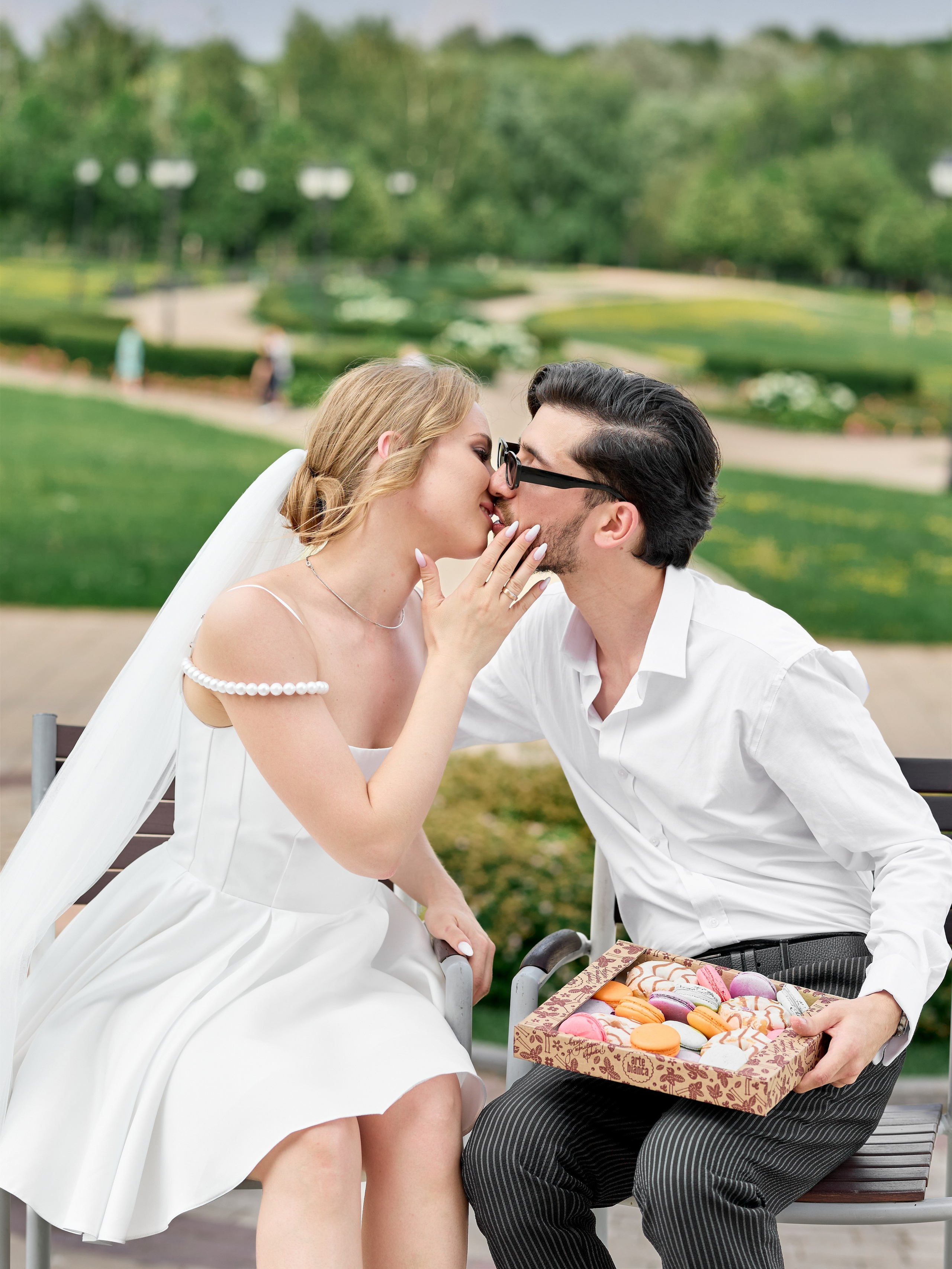 Свадебная прогулка в Царицыно в Москве