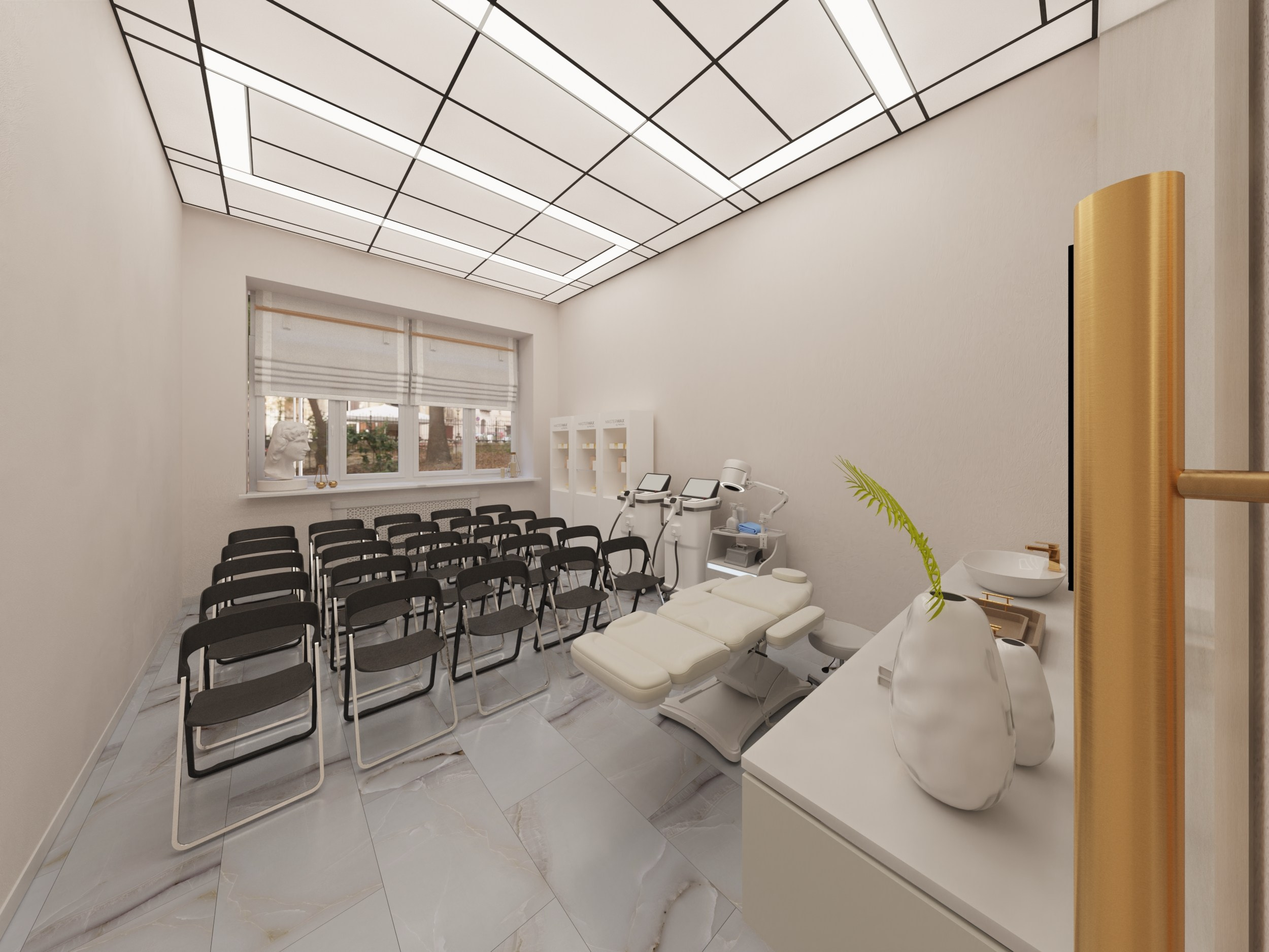 Проект Косметологического центра в старинном здании Екатеринбурга. Интерьерный дизайнер и художник. Локация в г. Екатеринбурге беру проекты в разных странах