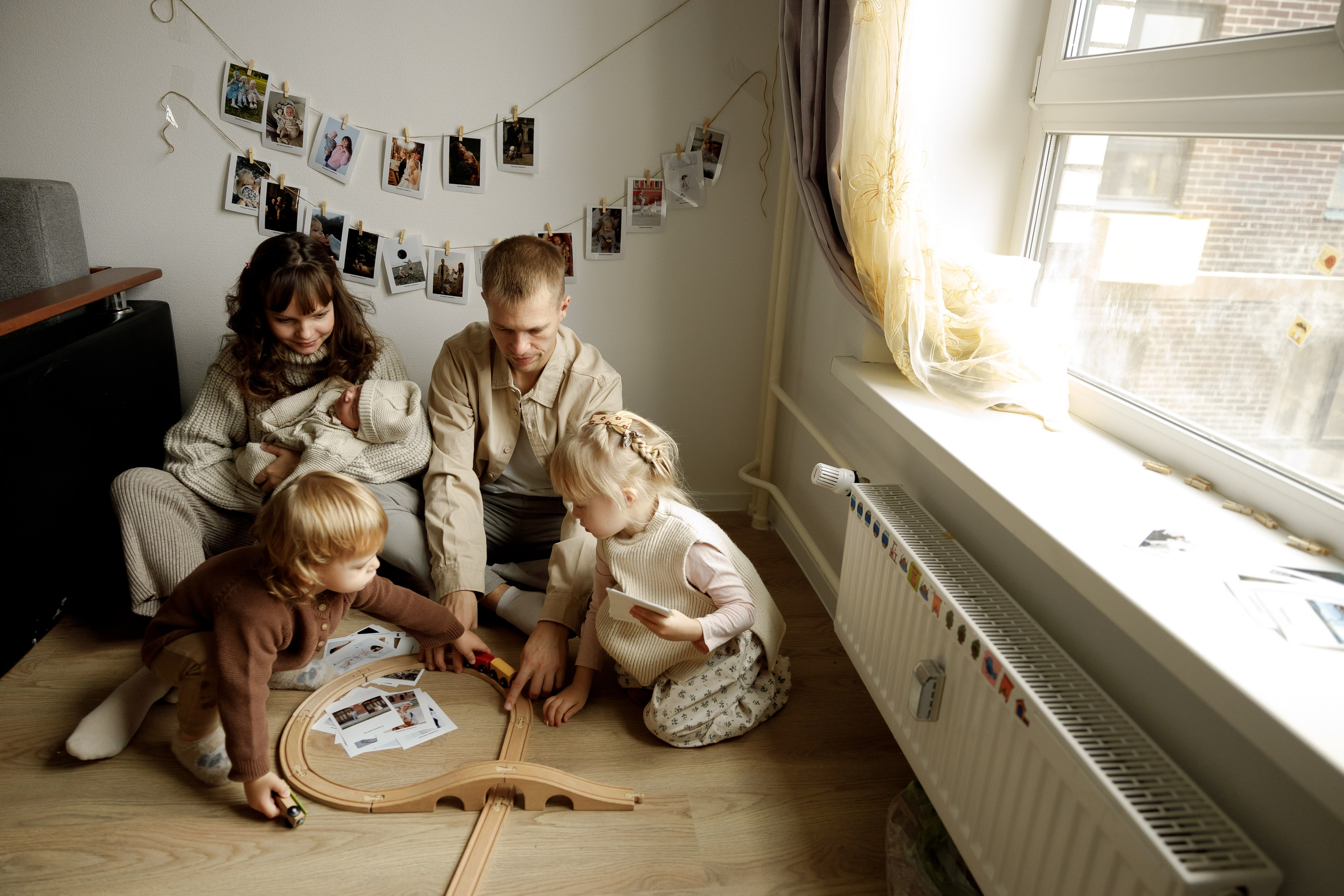 Домашняя семейная съёмка. Фотограф Москва