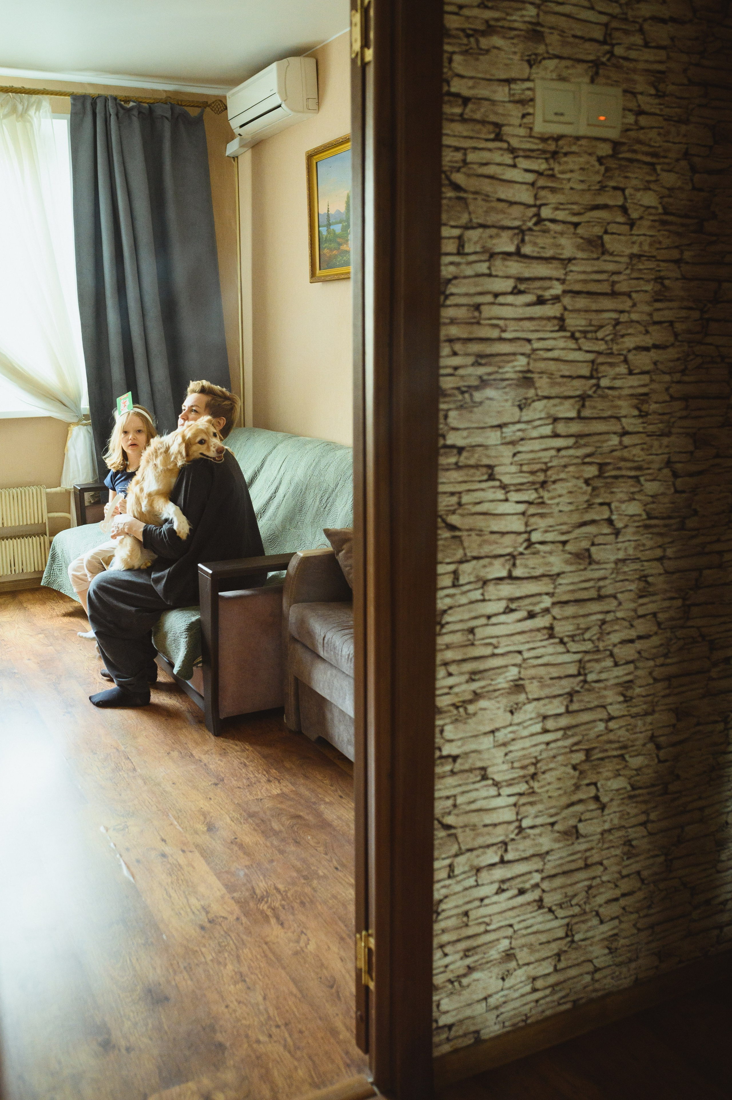 Семейная съемка с собакой. Семейный фотограф в Москве Ольга Барсукова