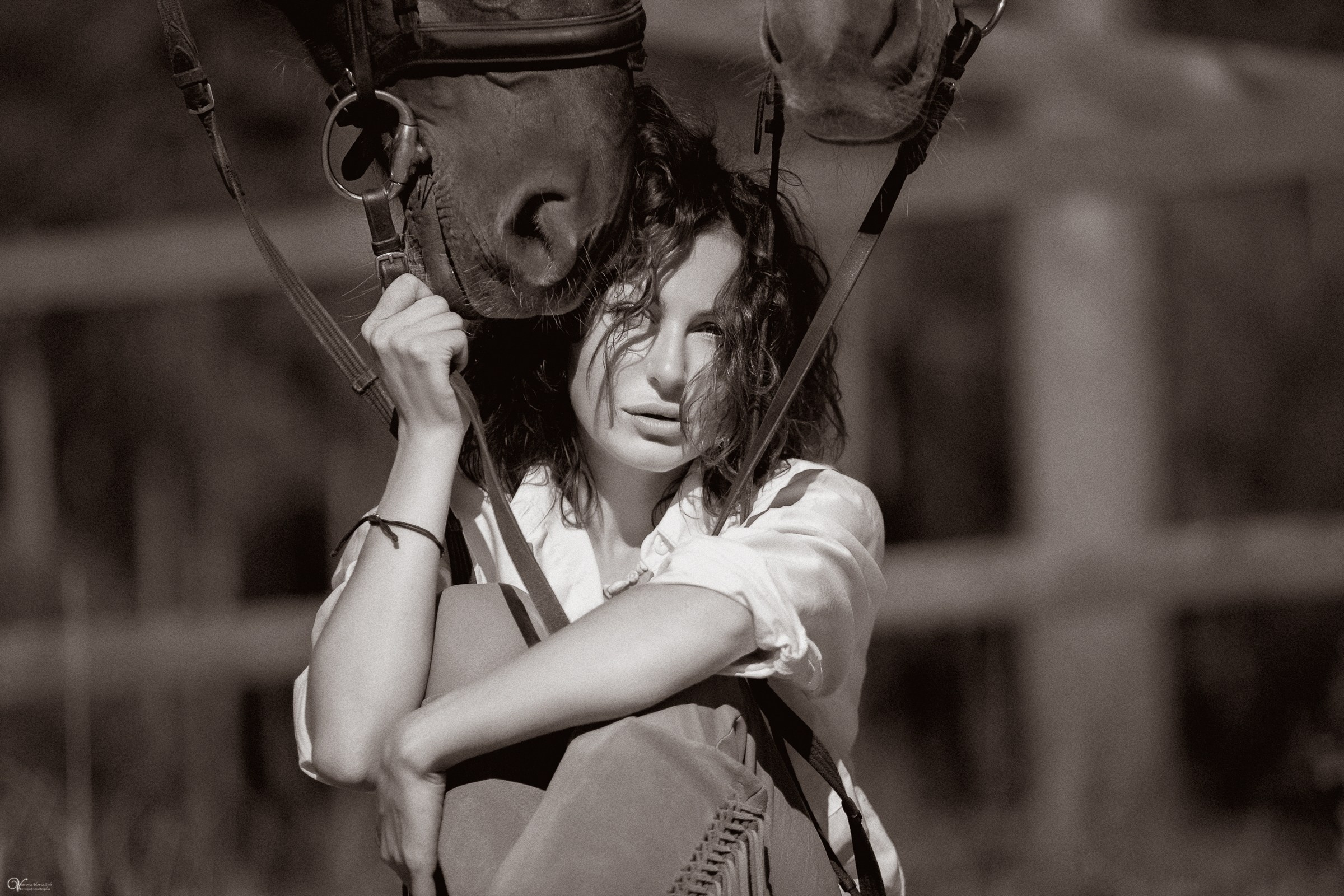 Фотосессия с лошадьми в катри-стиле. Фотограф женский и мужской портрет Санкт-Петербург