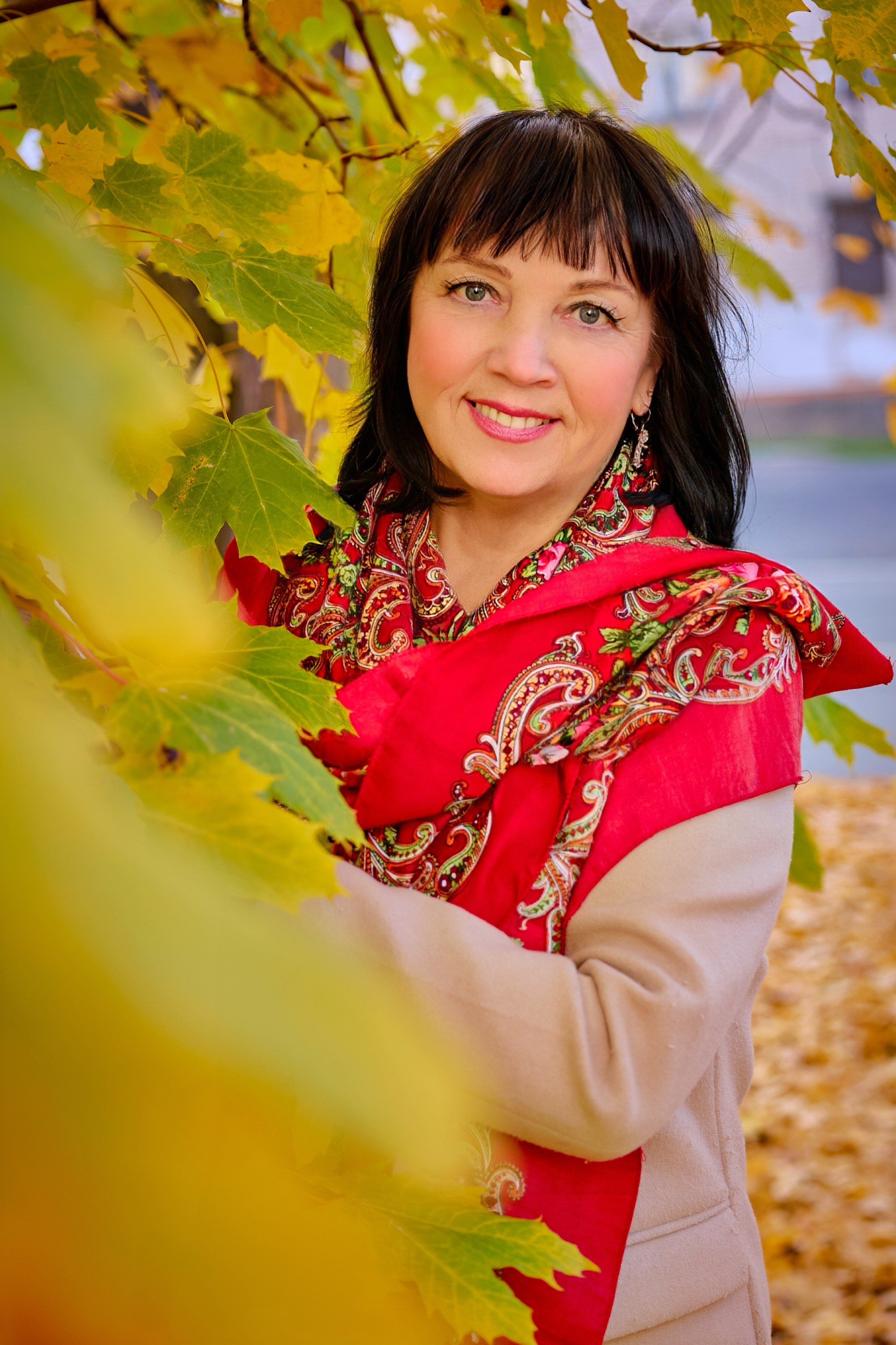 Осенняя съемка. Наталия. Фотограф Люся Воробьева