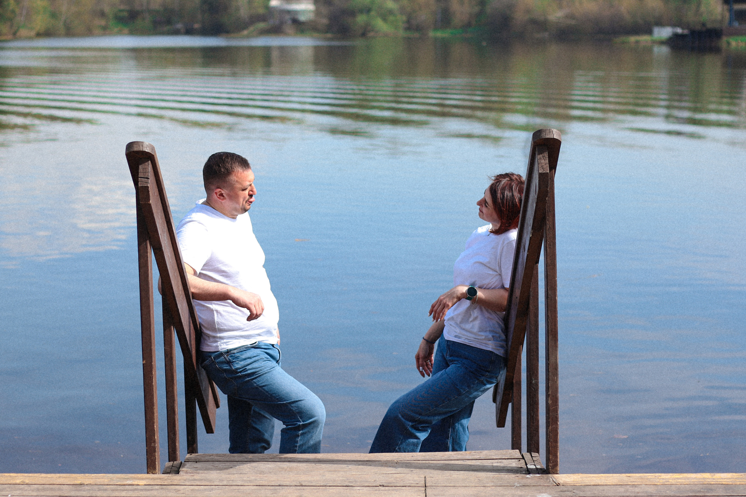 Фотосессия у воды, Оля и Иван. Фотограф Химки Анна Татарских