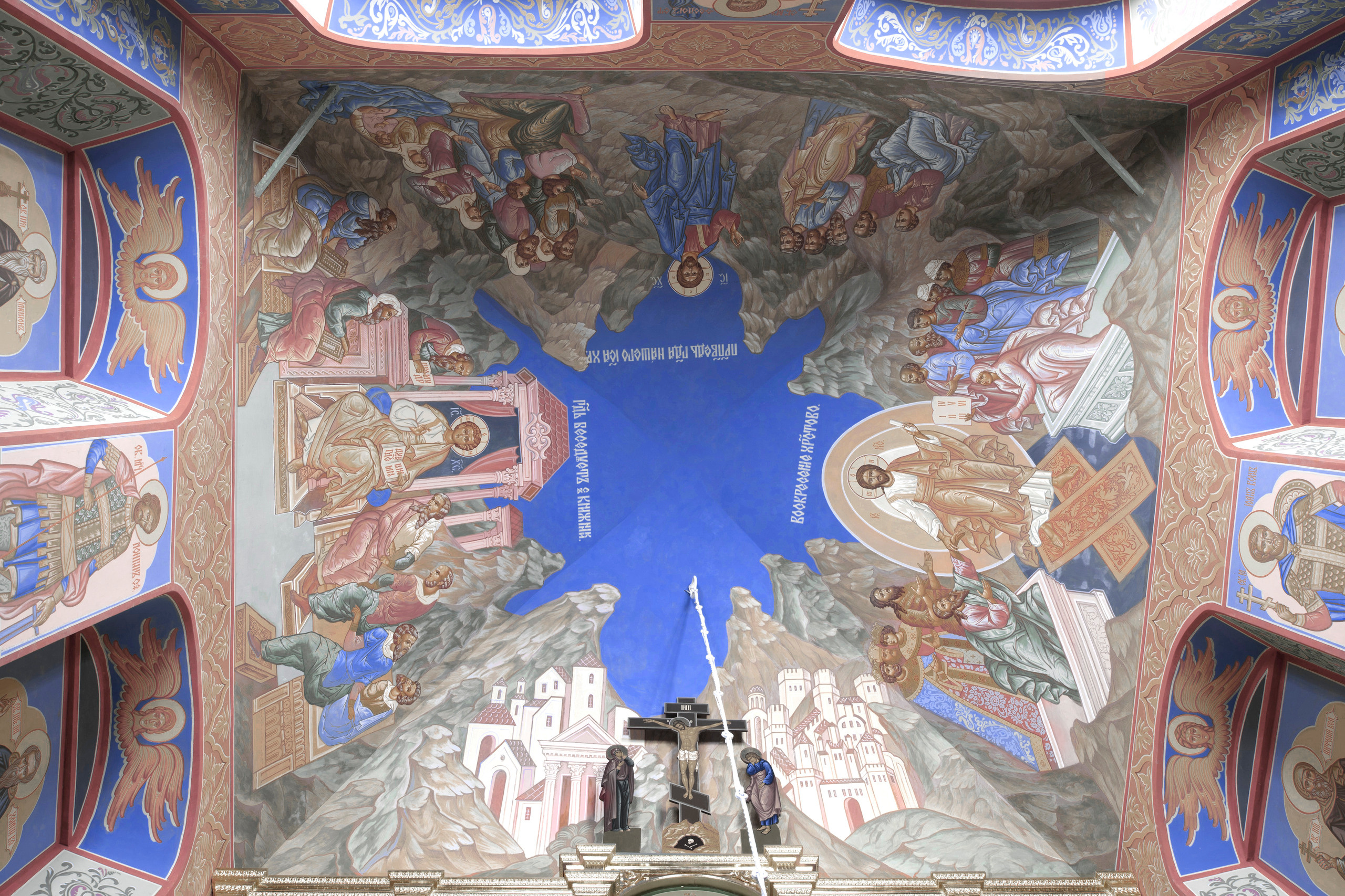 Николо-Пешношский монастырь. Церковь Спаса Преображения. Художник монументалист, иконописец Красовский Илья