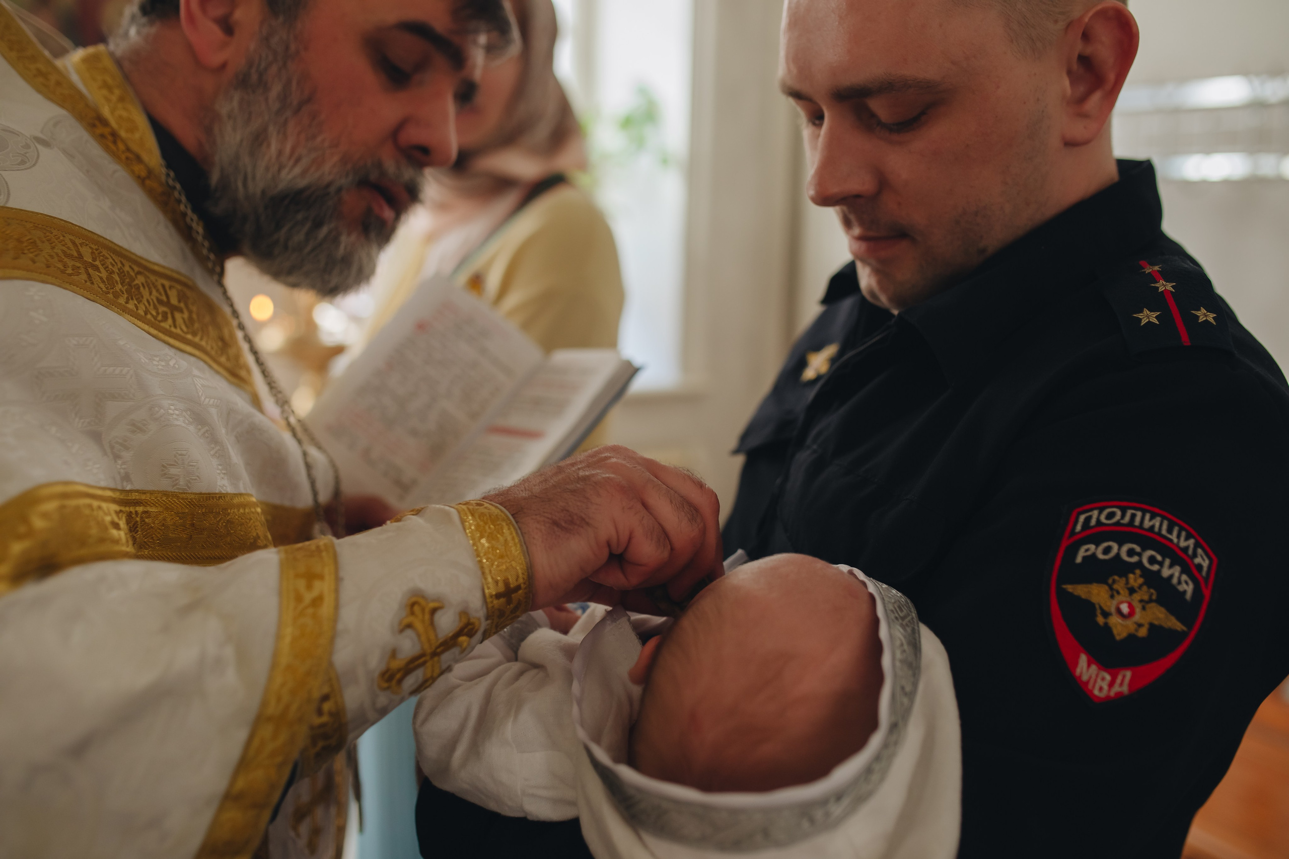 Крещение в светлом Храме. Семейный и детский фотограф в Москве Дорогова Екатерина