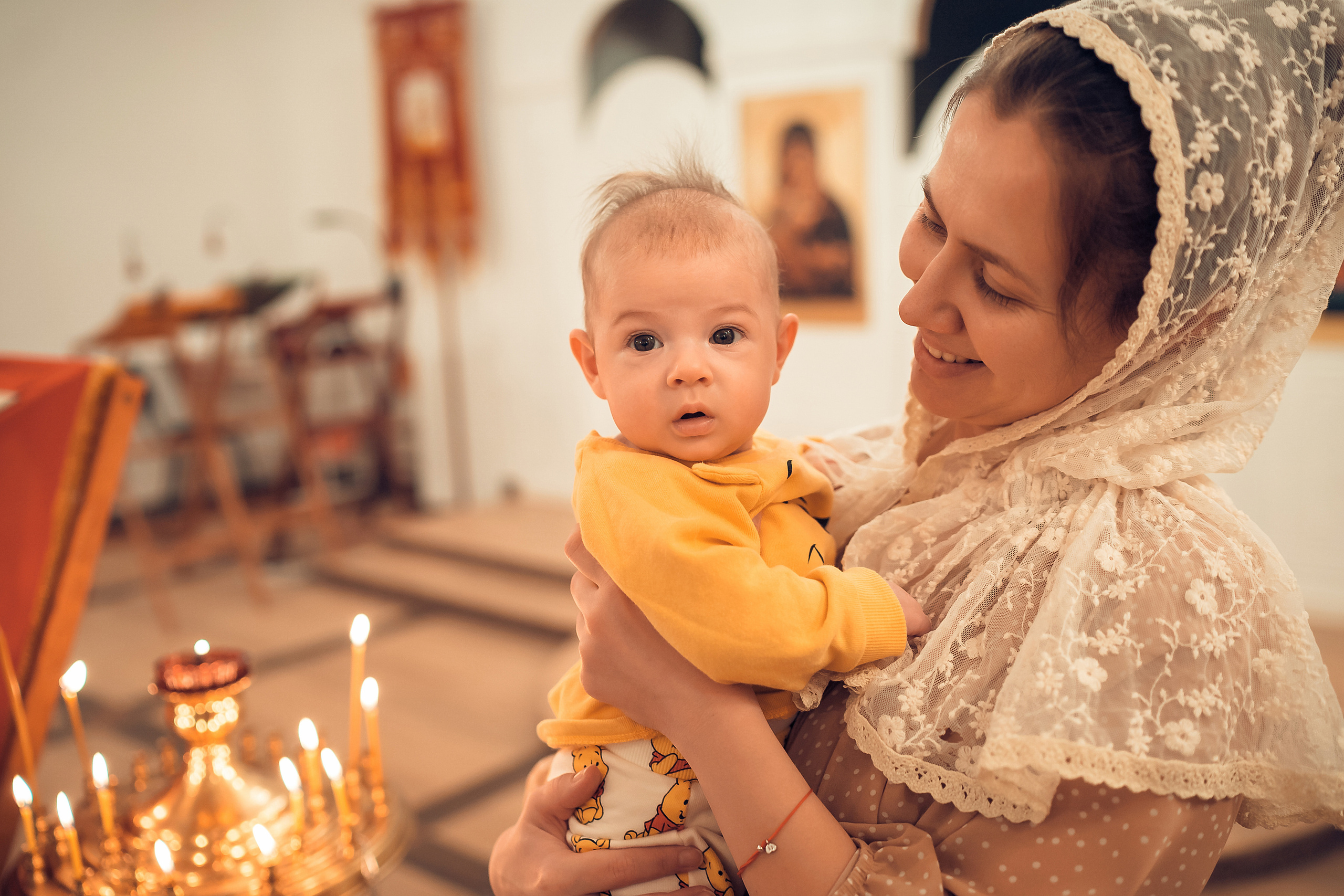 Таинство Крещения Тимофея Храм Новомучеников и Исповедников Российских. Фотограф на Крещение и Венчание в Красноярске Рамазанова Юлия