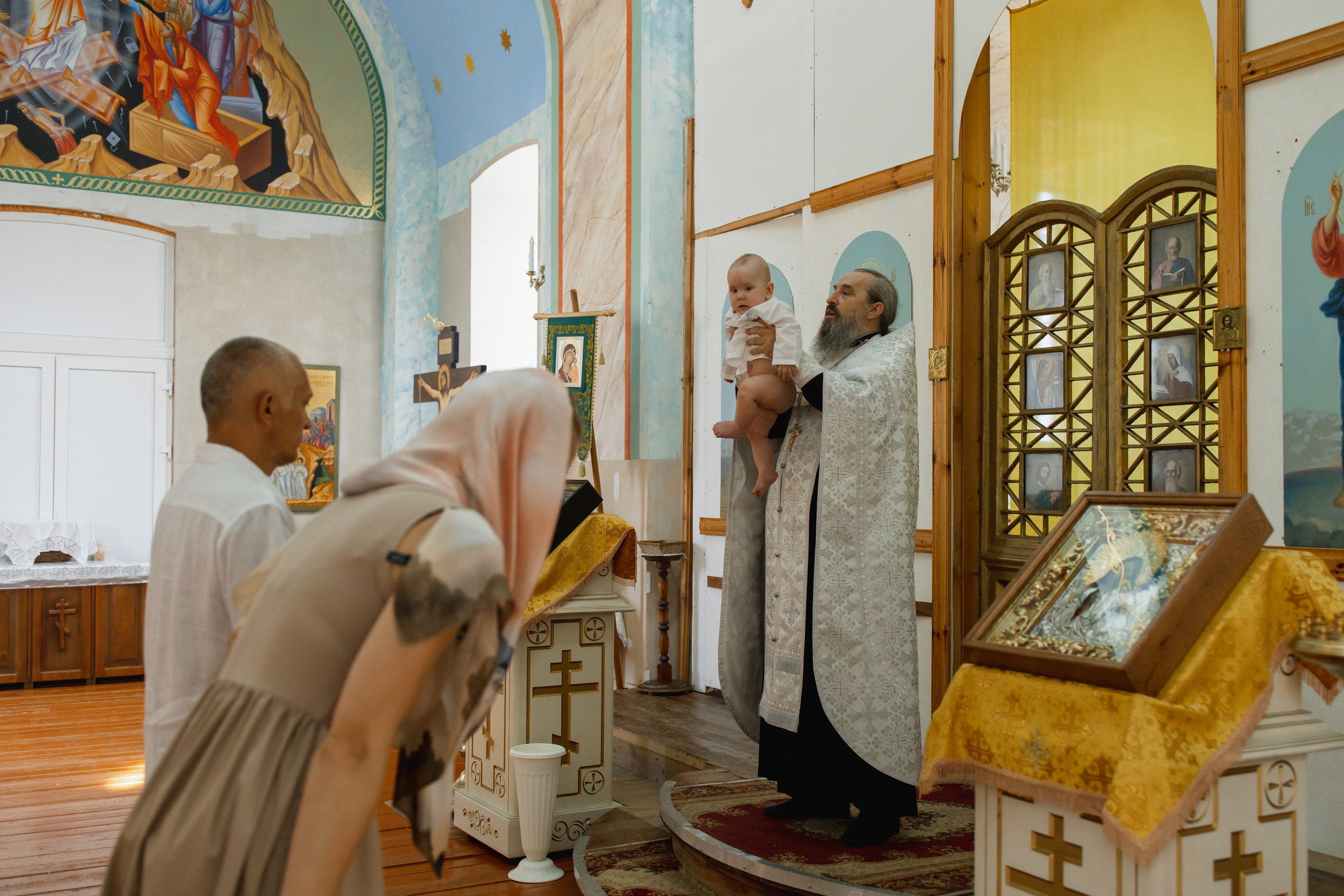 Крещение Даниила в Церкви Троицы Живоначальной. Свадебный и семейный фотограф Ольга Разрядова