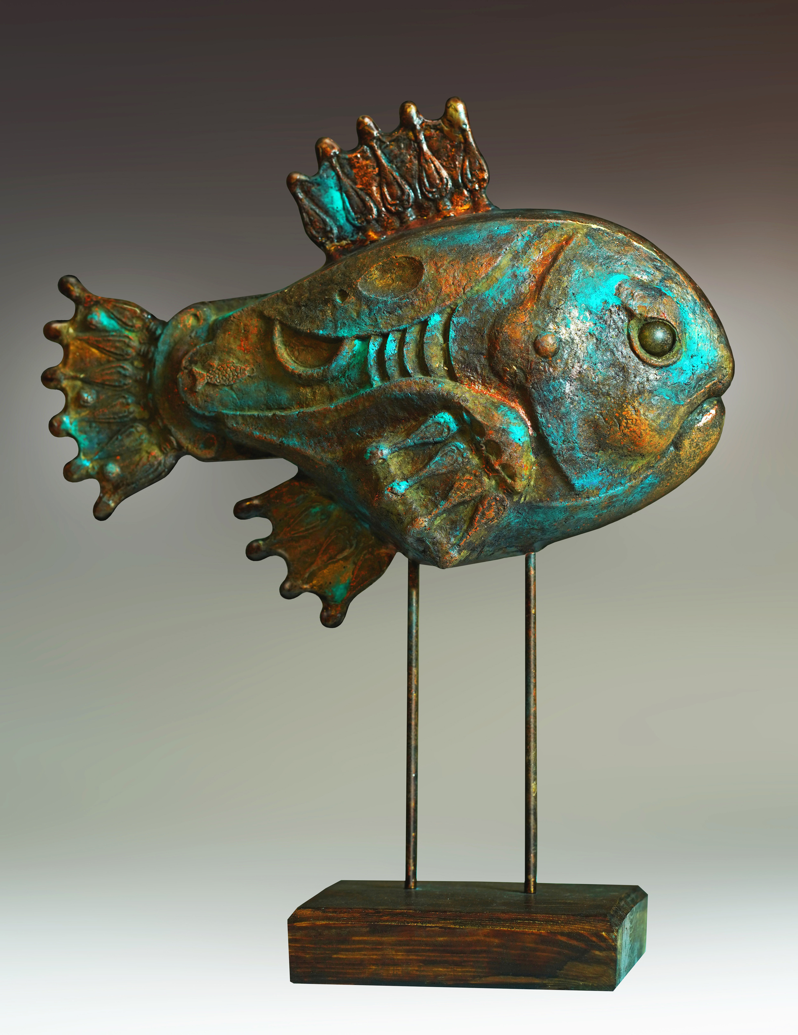 Ржавая рыба. Скульптор в Екатеринбурге Лобанов Сергей