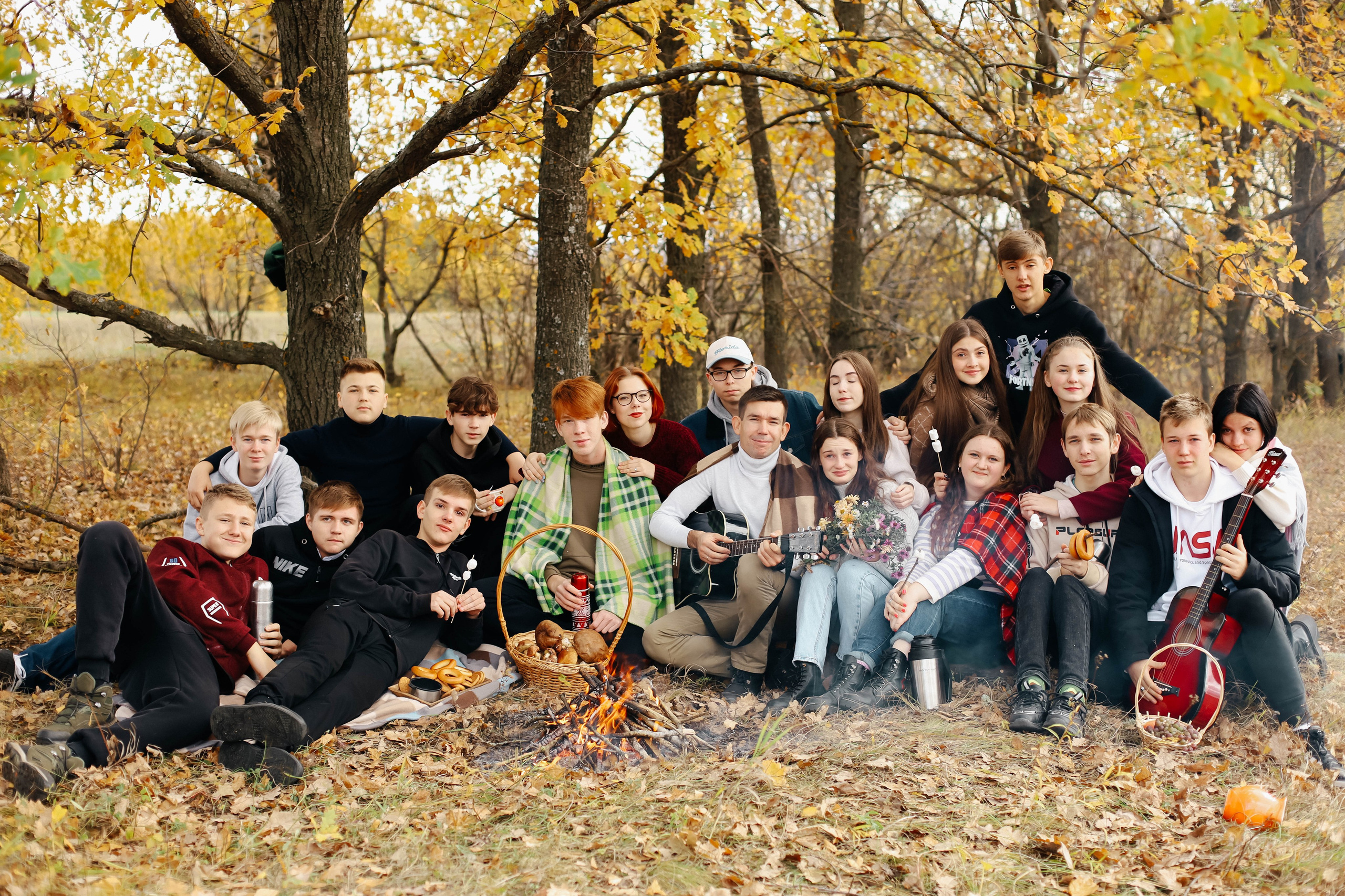 Осенняя фотосессия класса. Семейный и свадебный фотограф в Пензе Валерия Филюкова