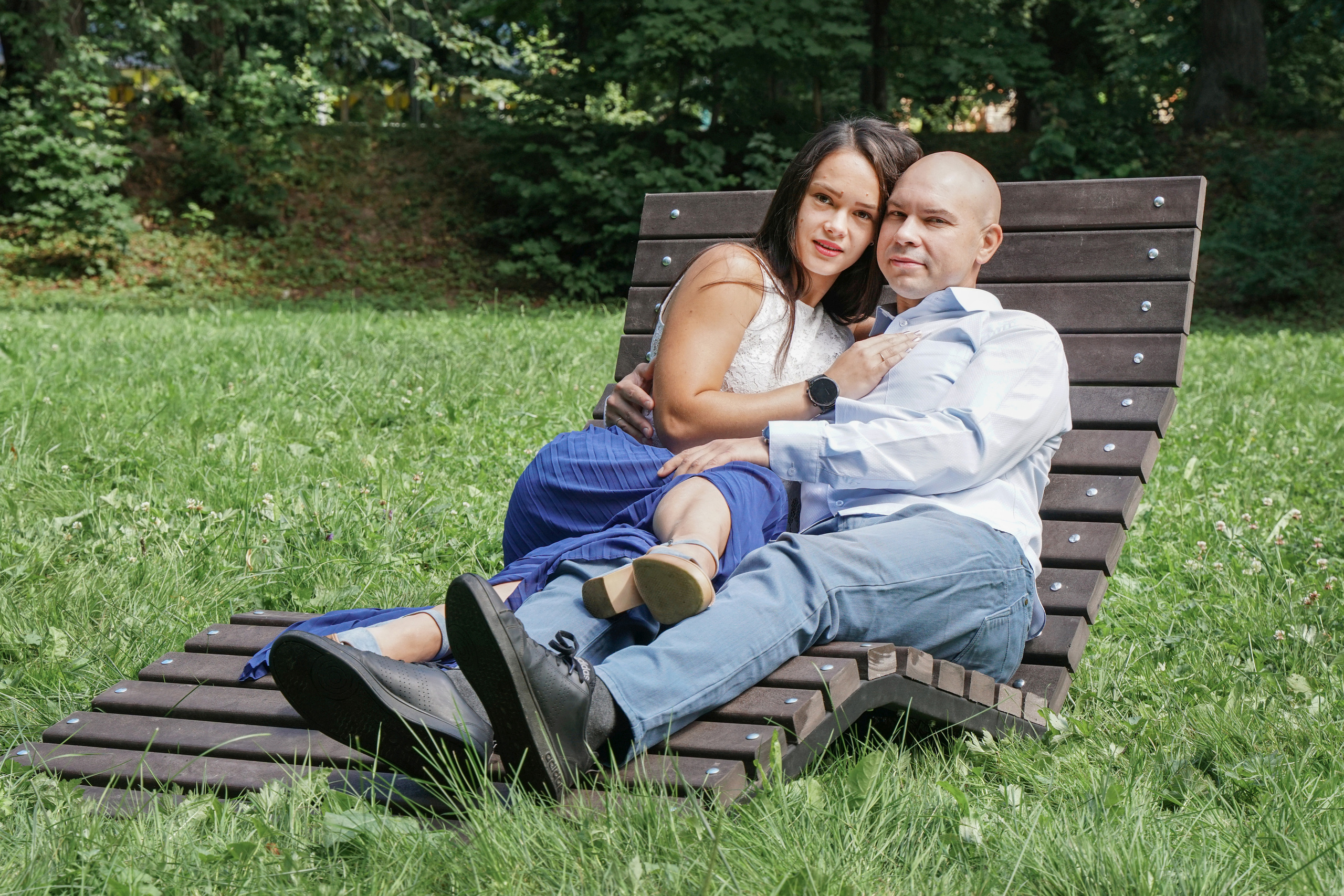 Семейная фотосессия на прогулке в Белкинском парке г. Обнинска. Фотограф Наталья Погодина в г. Обнинске