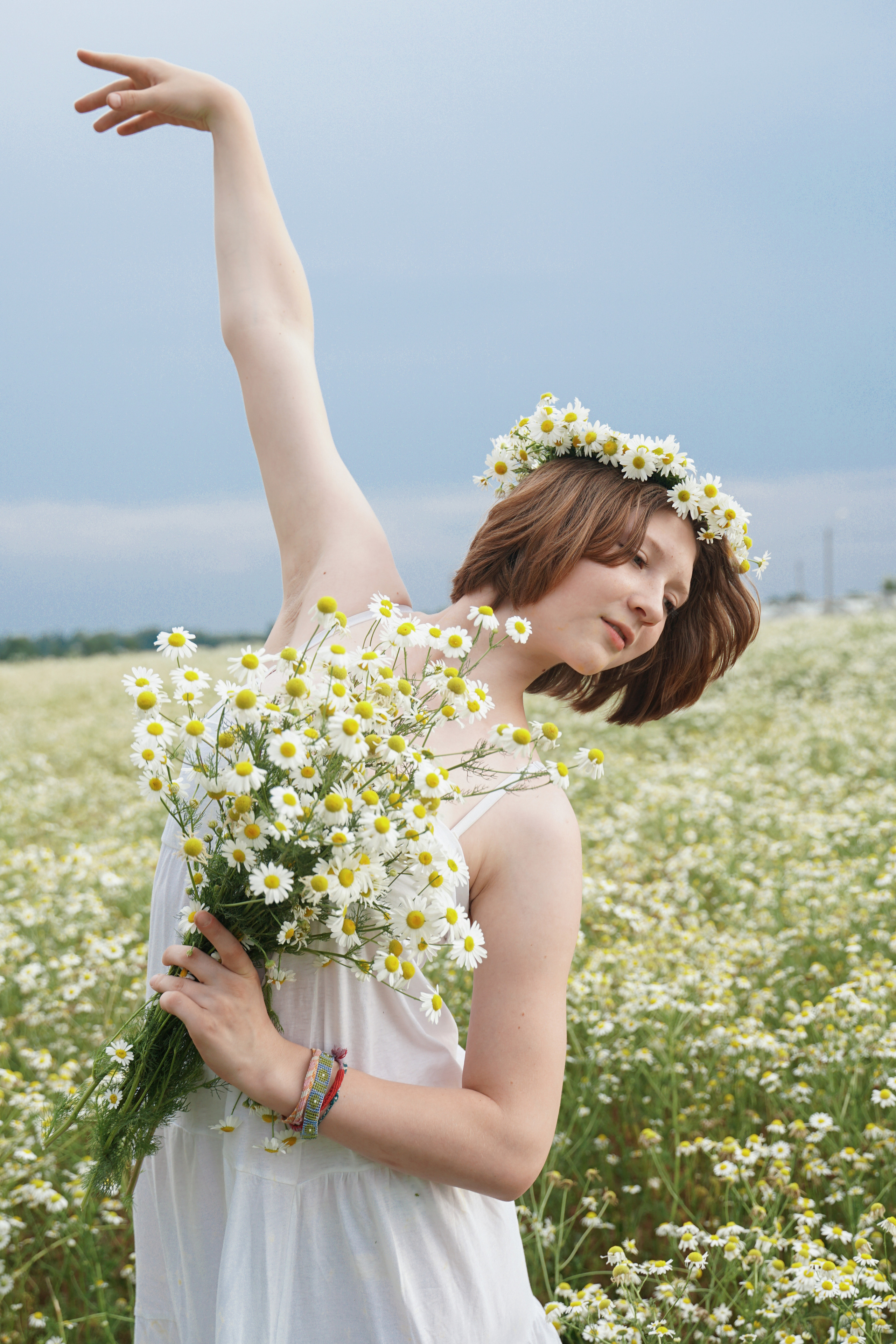 Фотосессия в ромашковом поле. Фотограф Наталья Погодина в г. Обнинске