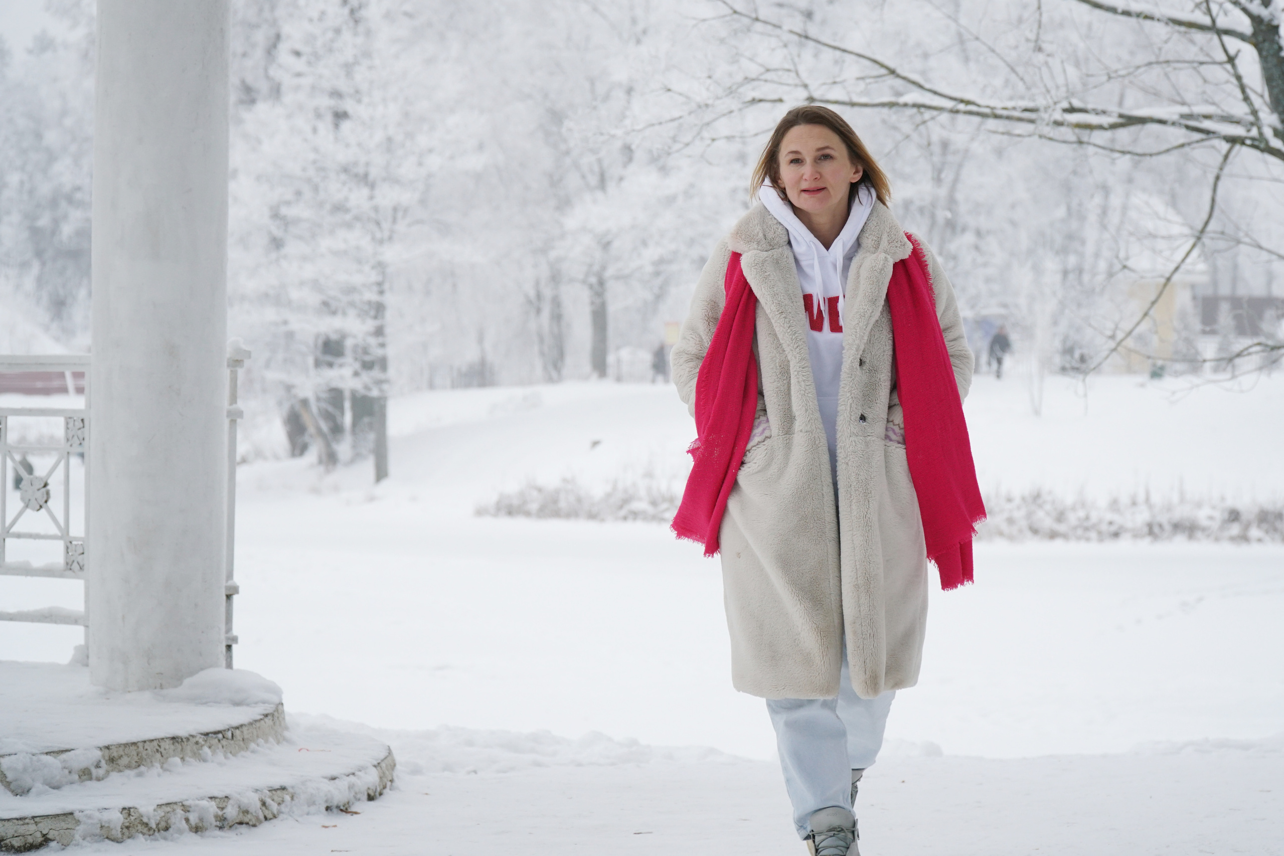 Зимняя семейная фотосессия в парке. Фотограф Наталья Погодина в г. Обнинске