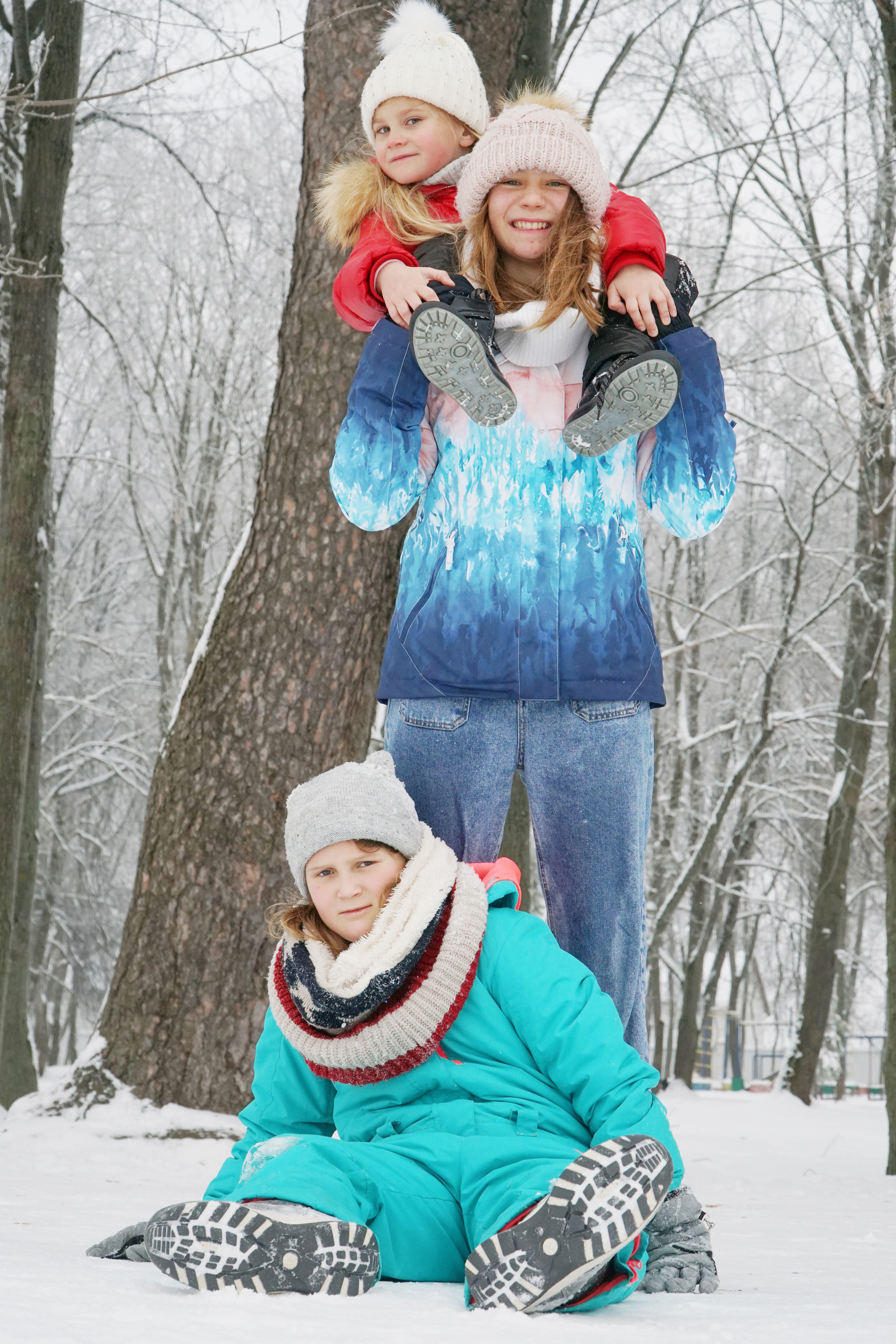 Зимняя семейная фотосессия в парке. Фотограф Наталья Погодина в г. Обнинске