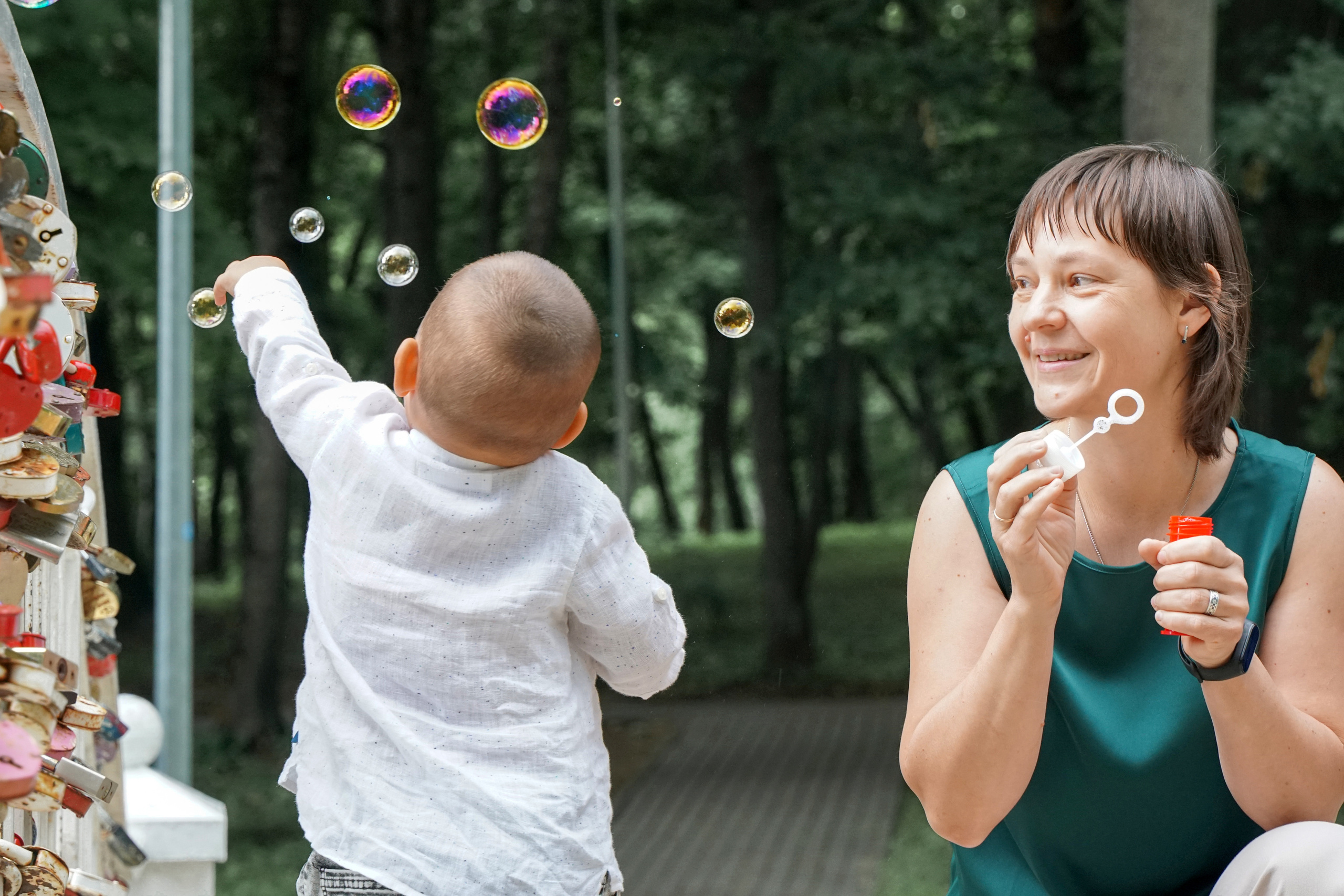 Семейная фотосессия на прогулке в Белкинском парке г. Обнинска. Фотограф Наталья Погодина в г. Обнинске