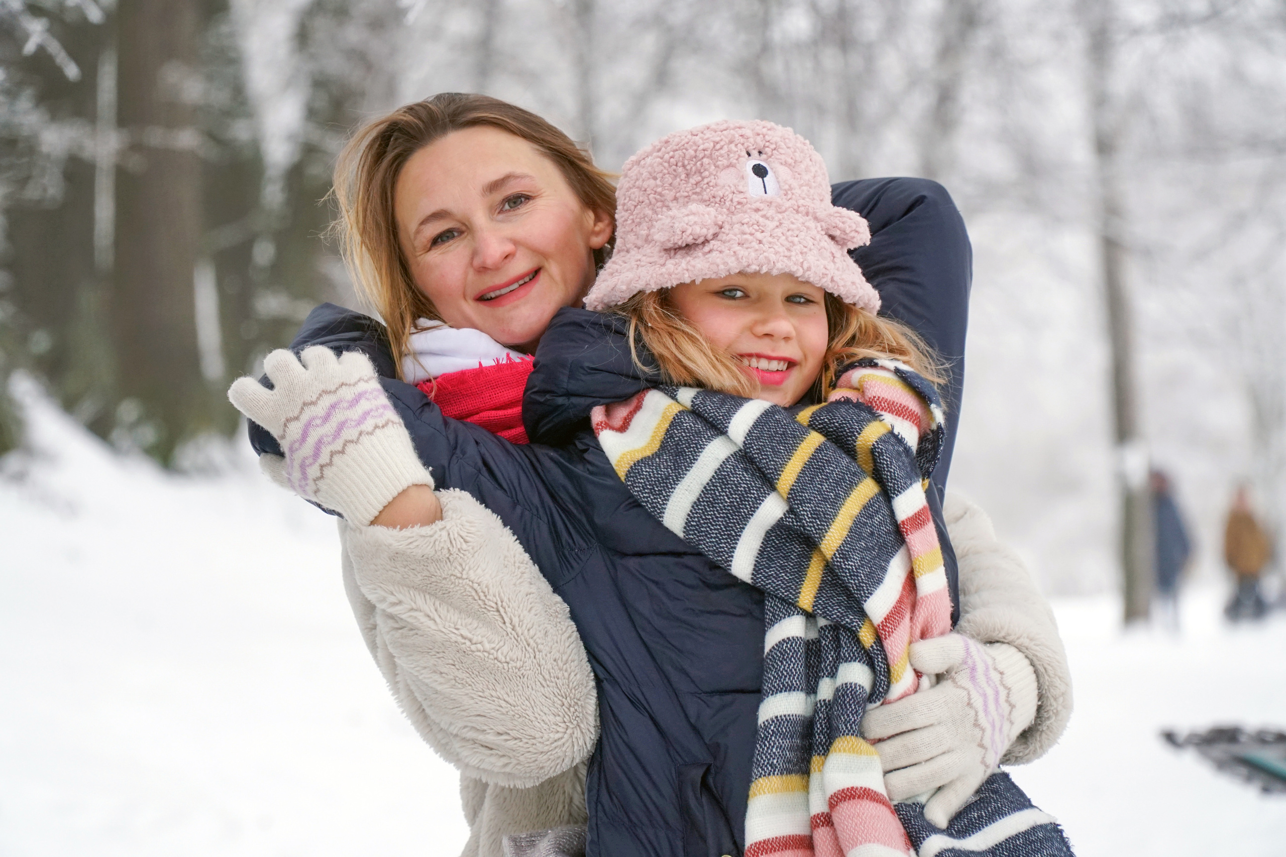 Зимняя семейная фотосессия в парке. Фотограф Наталья Погодина в г. Обнинске