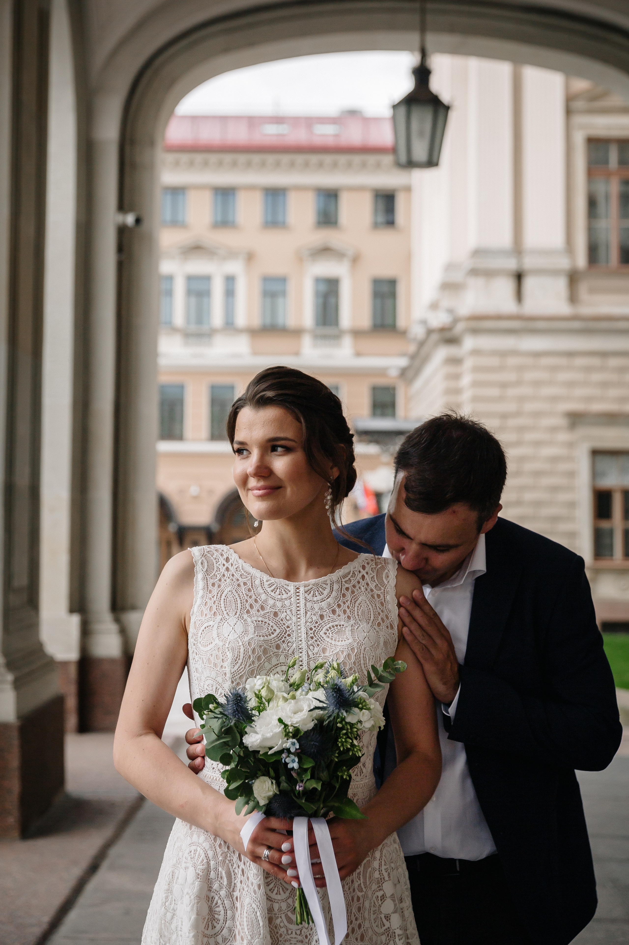 ДВОРЕЦ № 1 | Июль, Исаакиевская площадь. Свадебный фотограф в Санкт-Петербурге Полина Корзухина