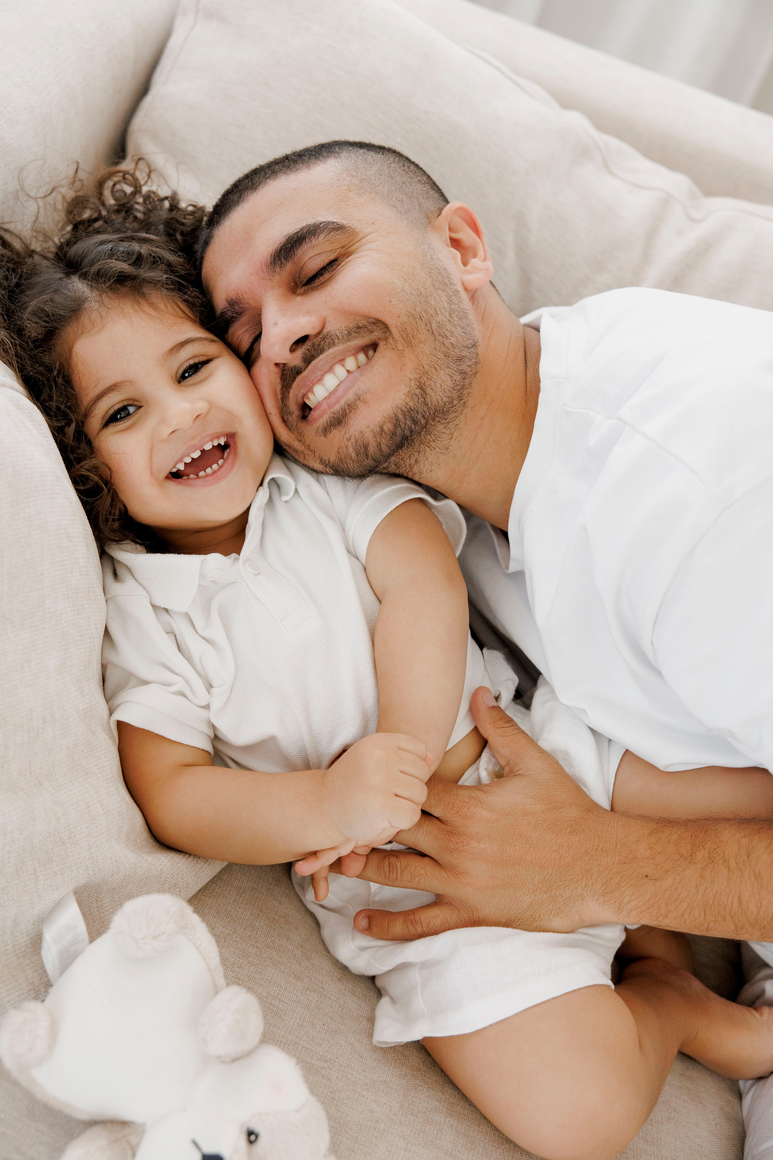 Family photoshoot inside the studio in Hadera. Wedding and family photographer
