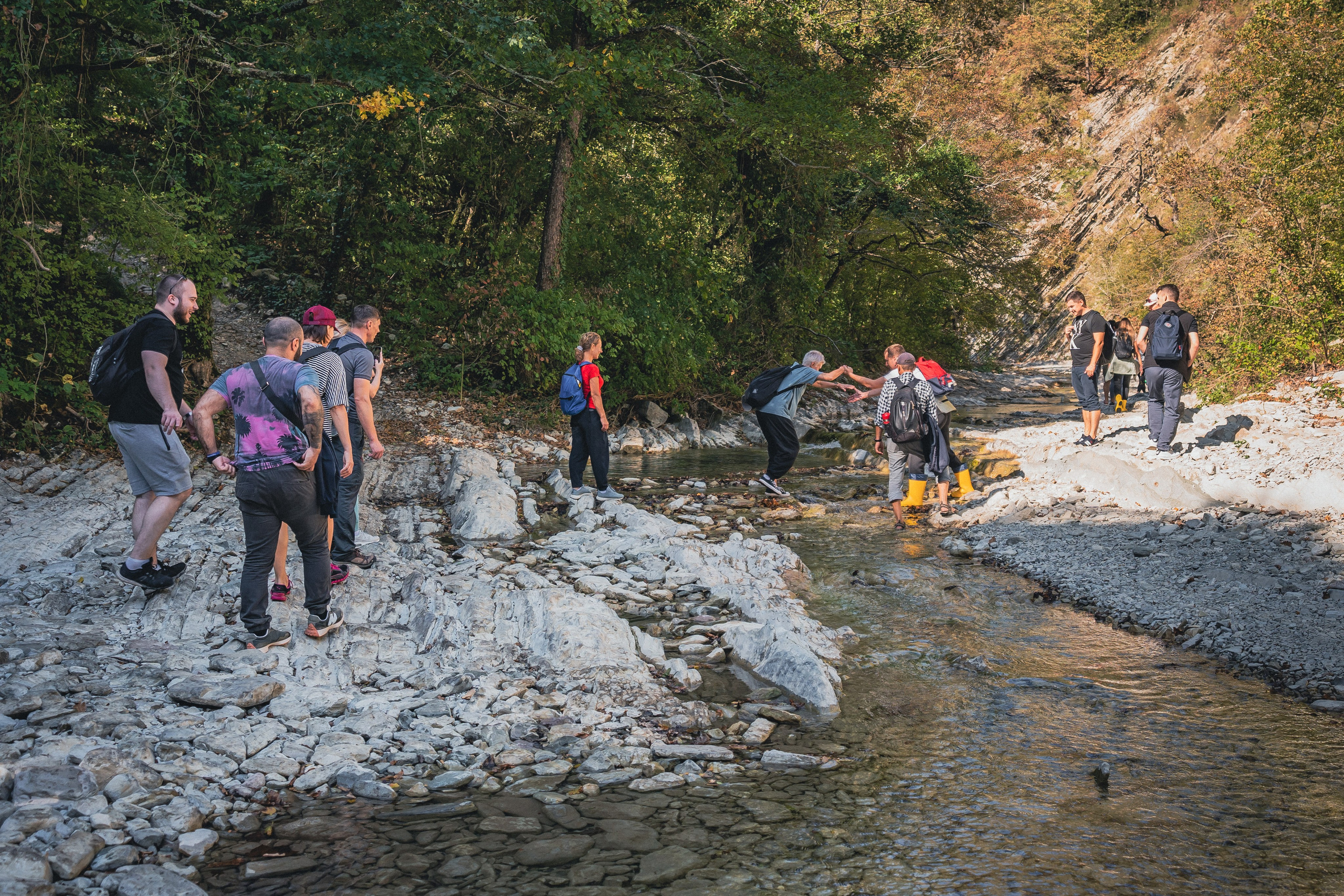 Поход на Полковничьи водопады АСК 26.09.23. Репортажный фотограф в Краснодаре Рындин Дмитрий
