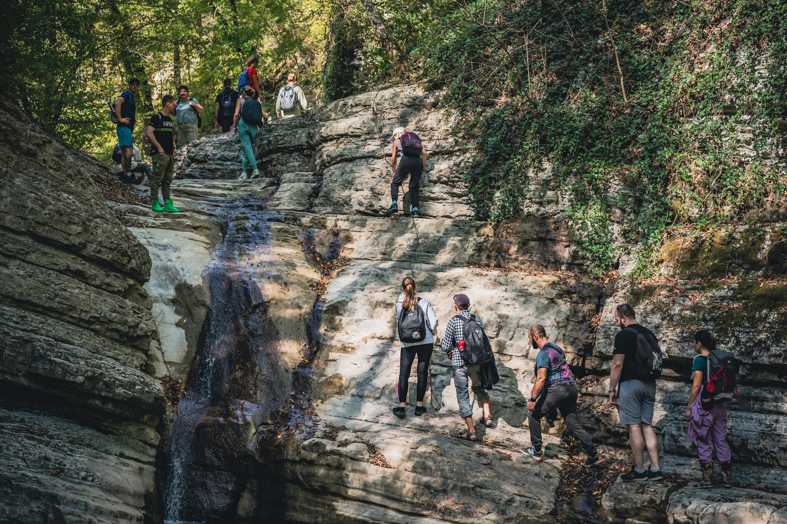 Поход на Полковничьи водопады АСК 26.09.23. Репортажный фотограф в Краснодаре Рындин Дмитрий