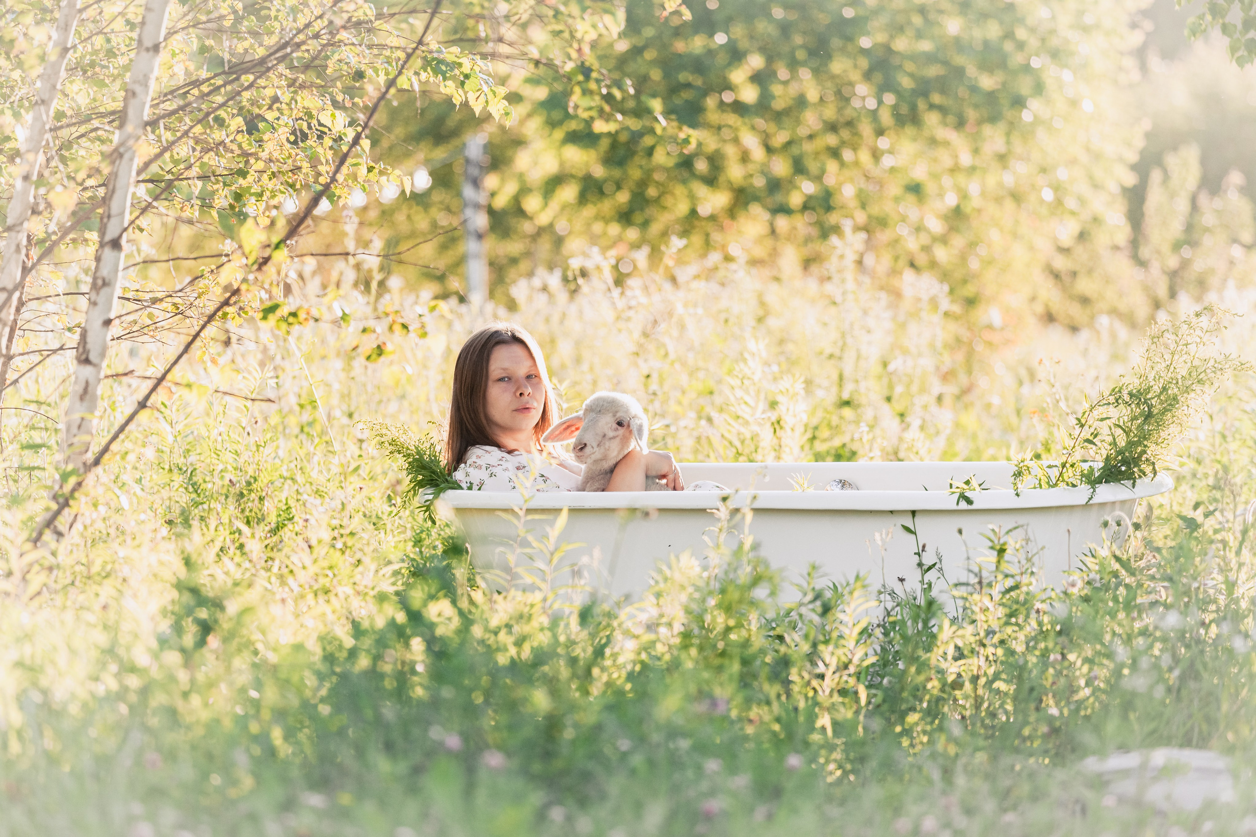 Ванна в поле. Фотограф-анималист Татьяна Степанова