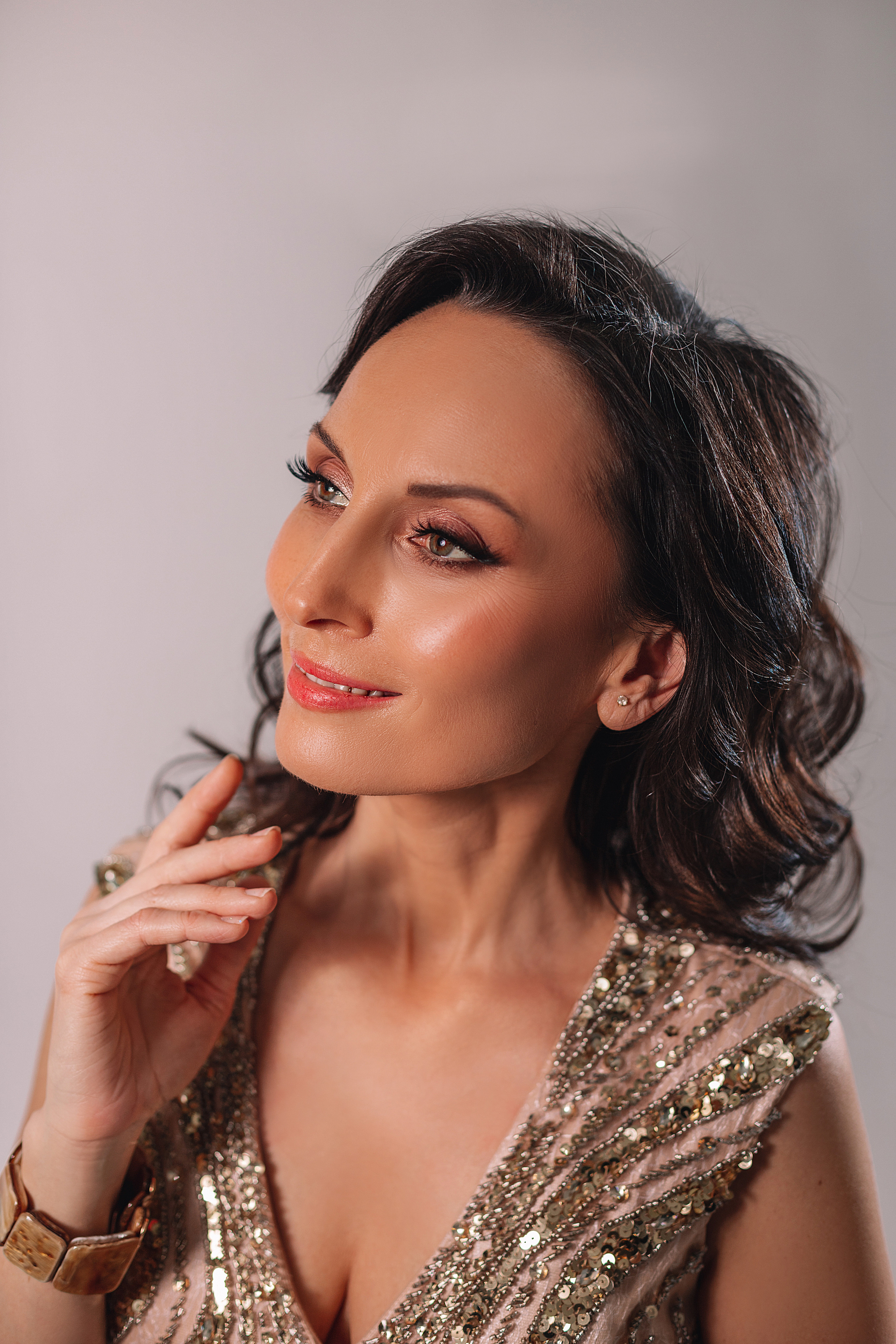 Портретная съёмка, лицо крупным планом, бьюти съёмка.