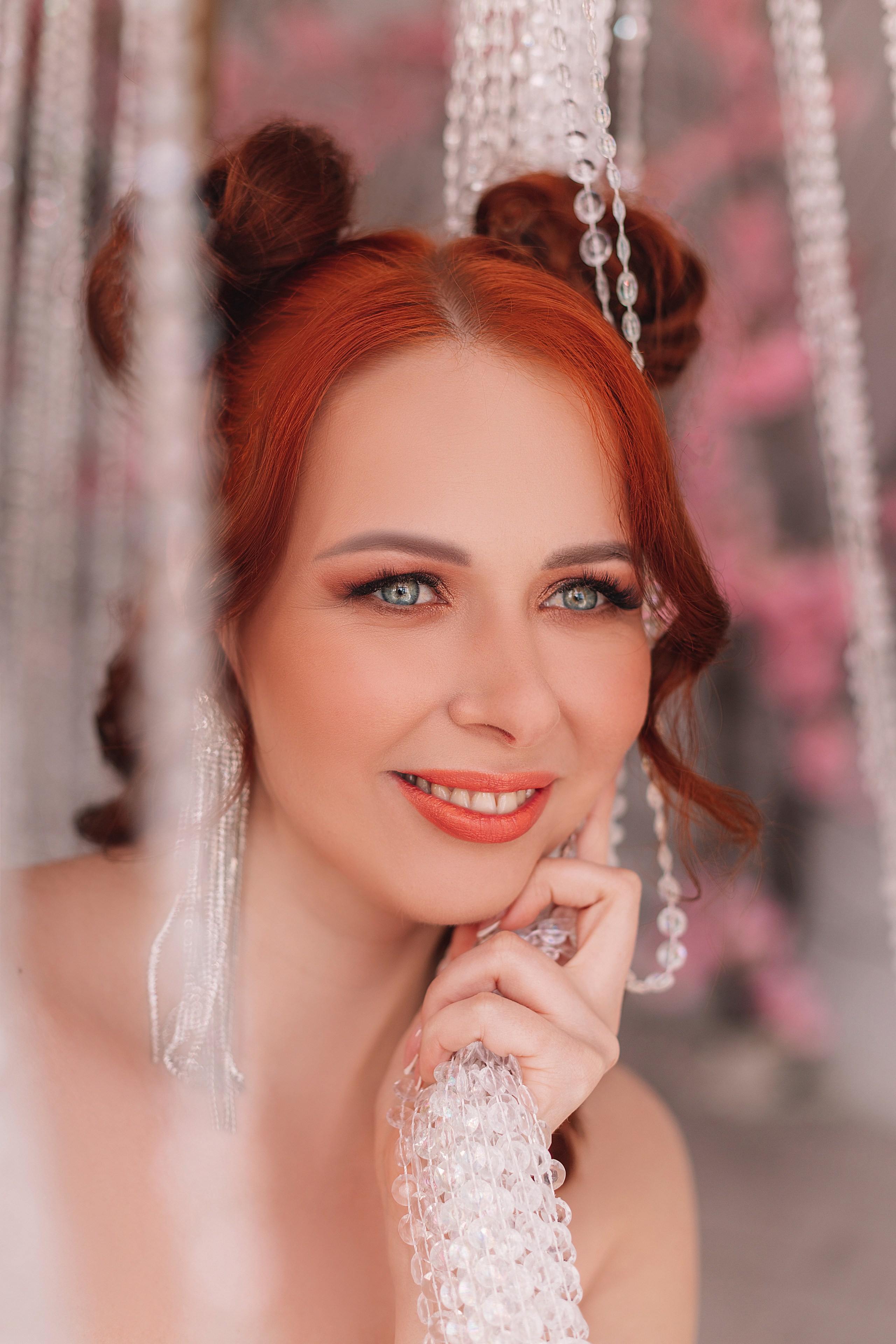 Портретная съёмка, лицо крупным планом, бьюти съёмка.