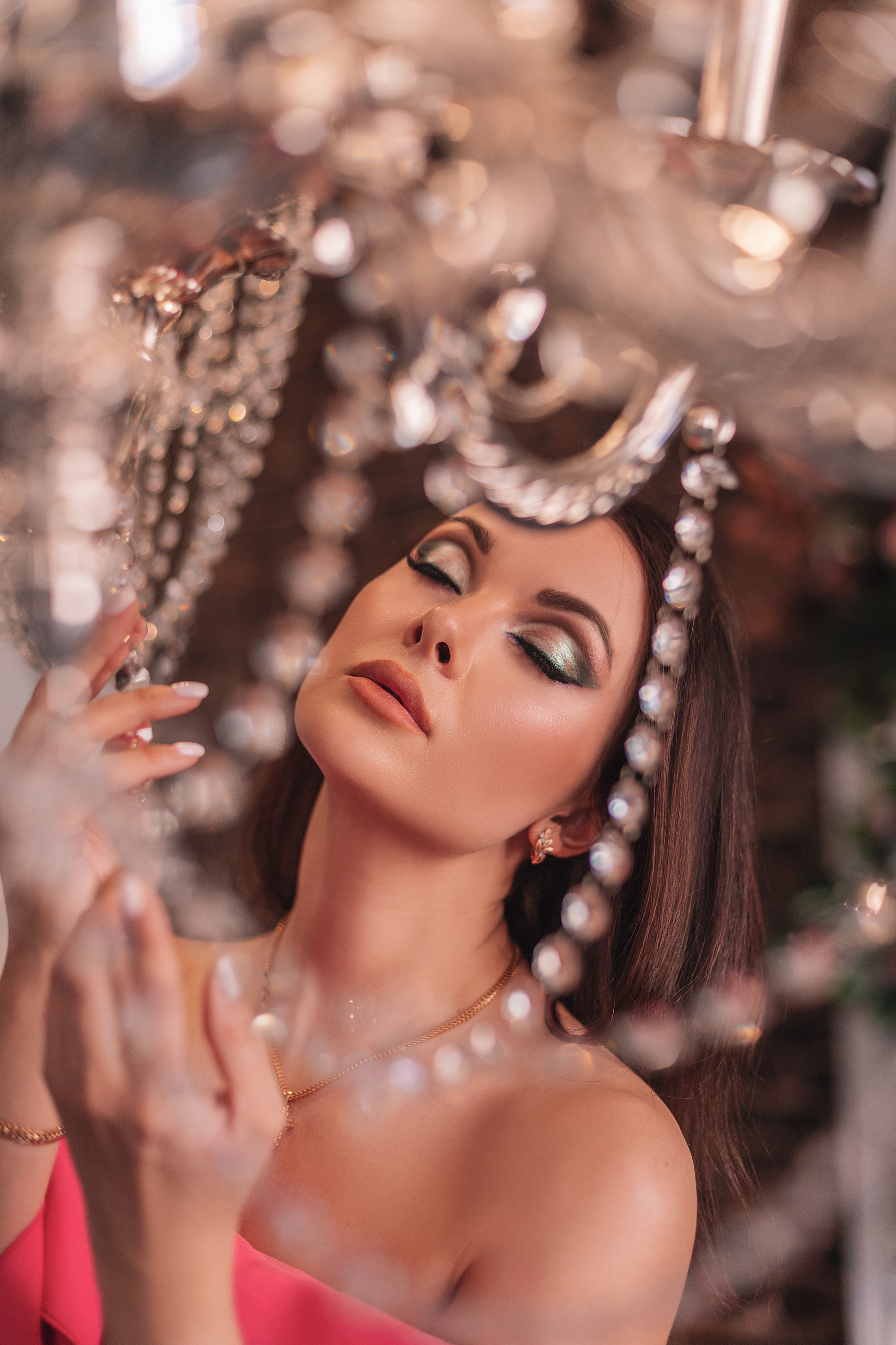 Портретная съёмка, лицо крупным планом, бьюти съёмка.