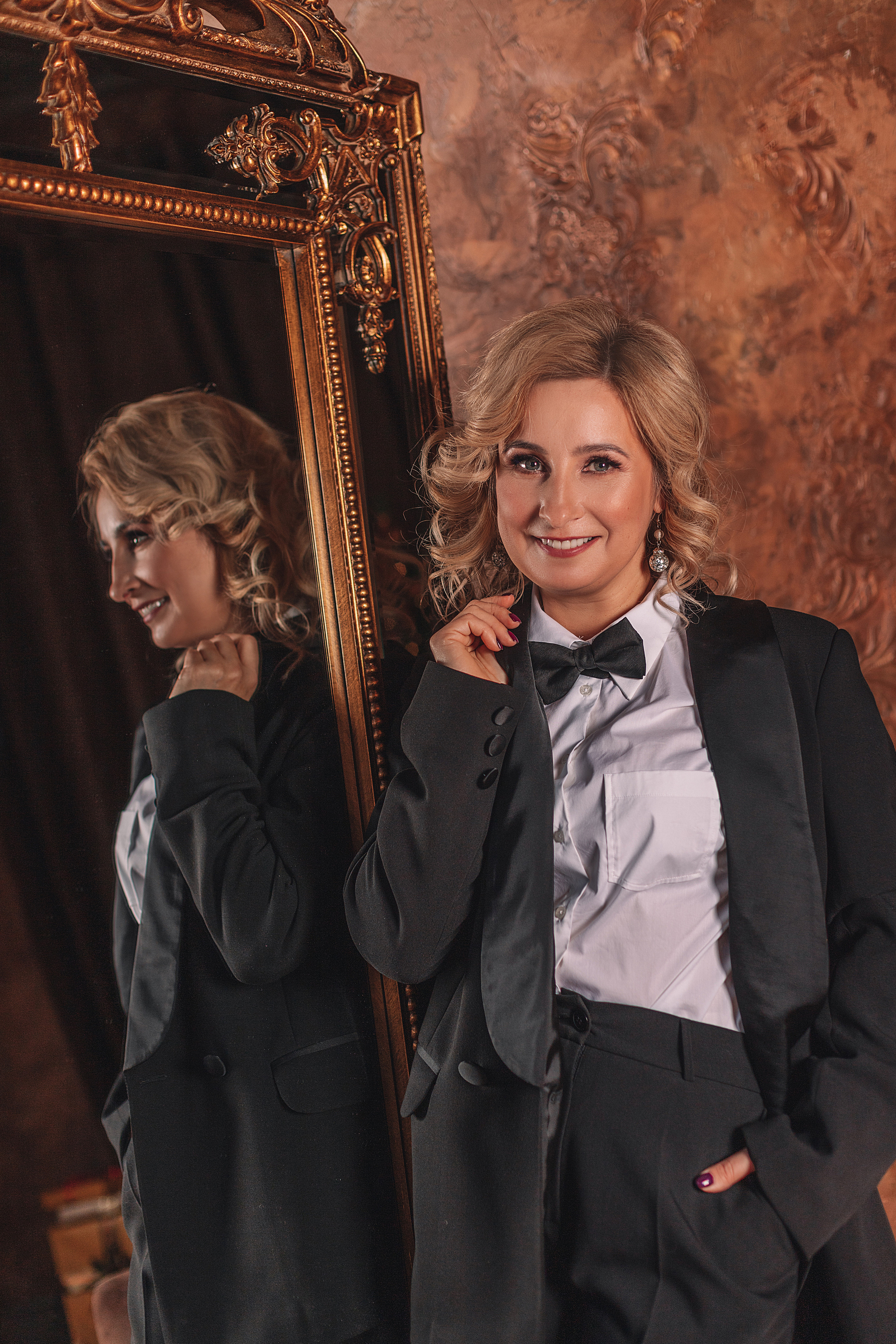 Индивидуальная съёмка, красивое фото с отражением, фотостудии.