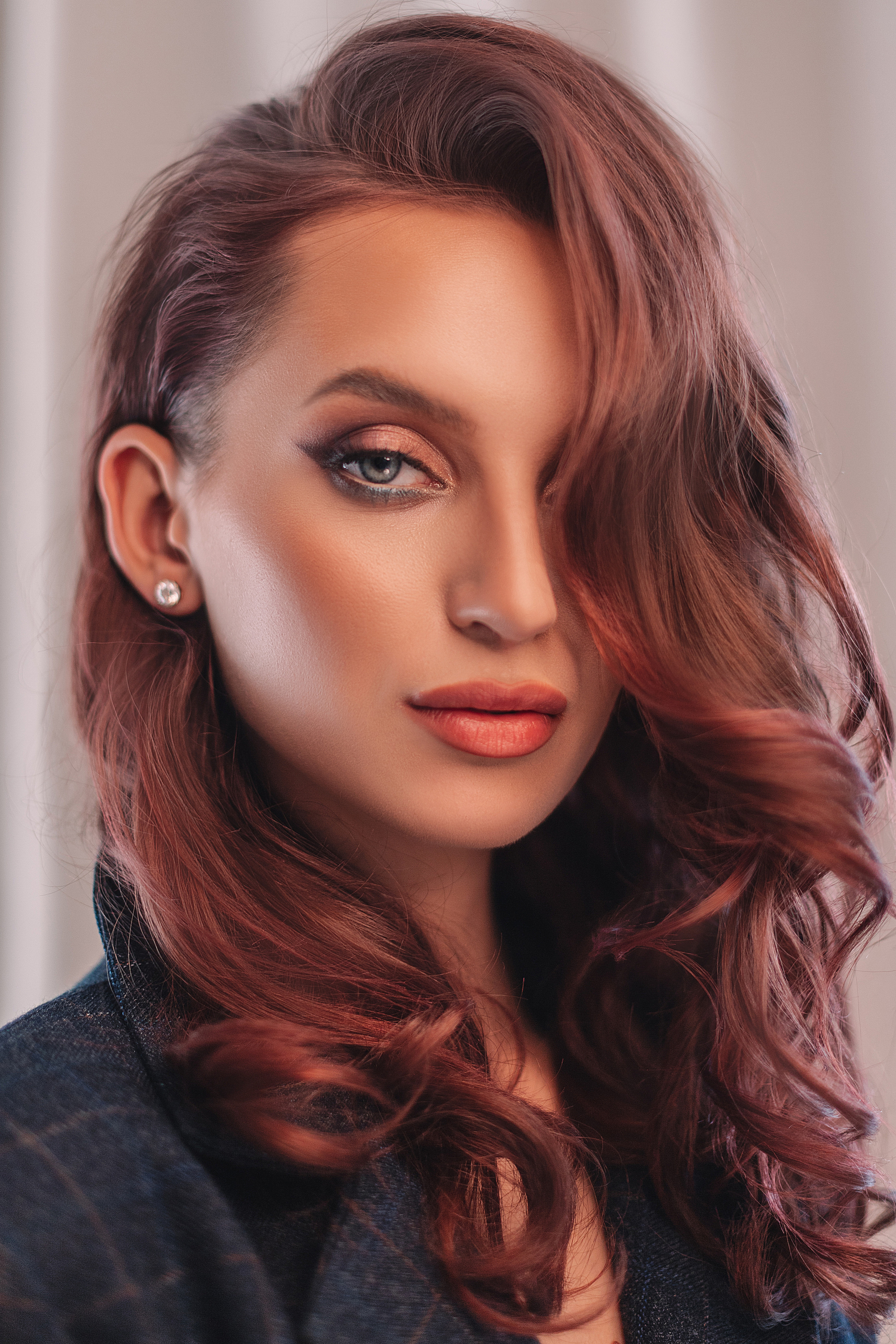 Портретная съёмка, лицо крупным планом, бьюти съёмка.