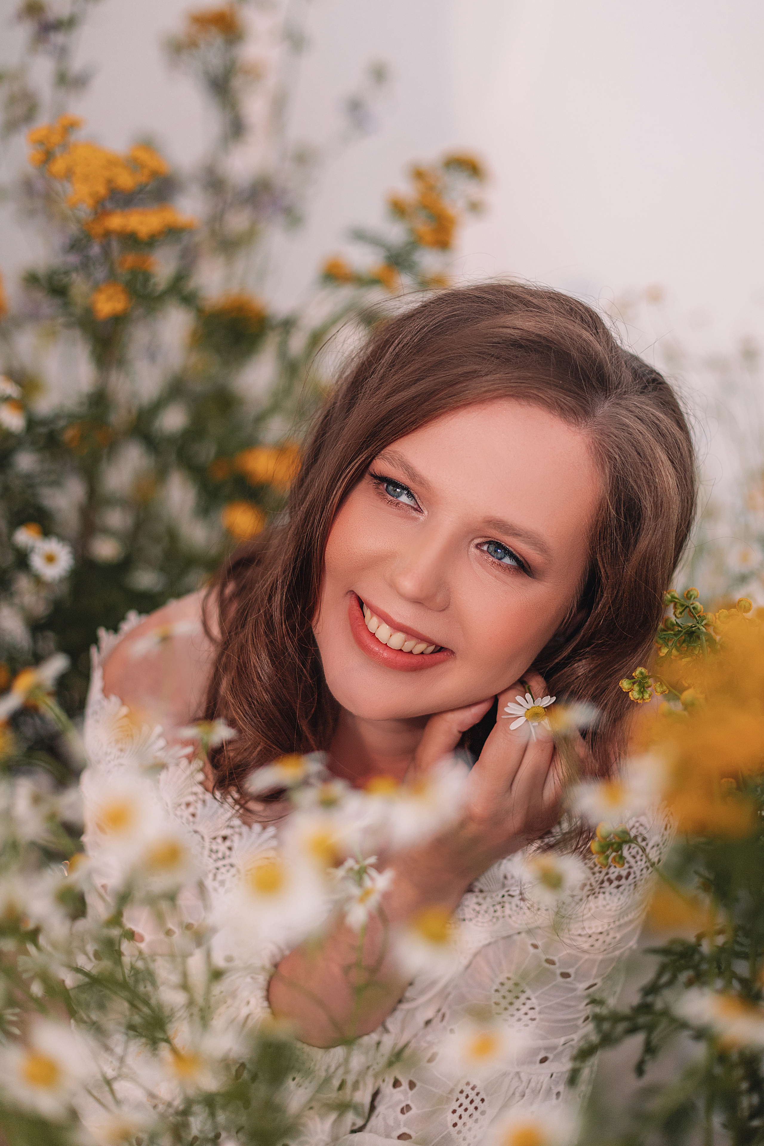 Портретная съёмка, лицо крупным планом, бьюти съёмка.