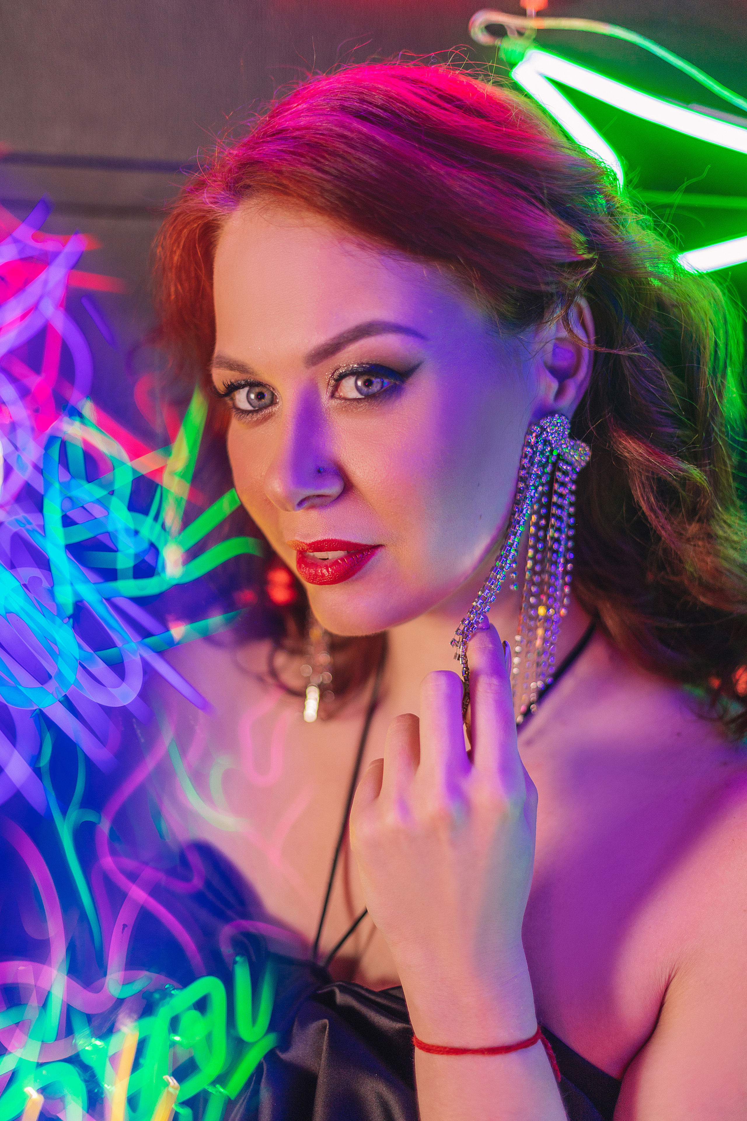 Портретная съёмка, лицо крупным планом, бьюти съёмка.