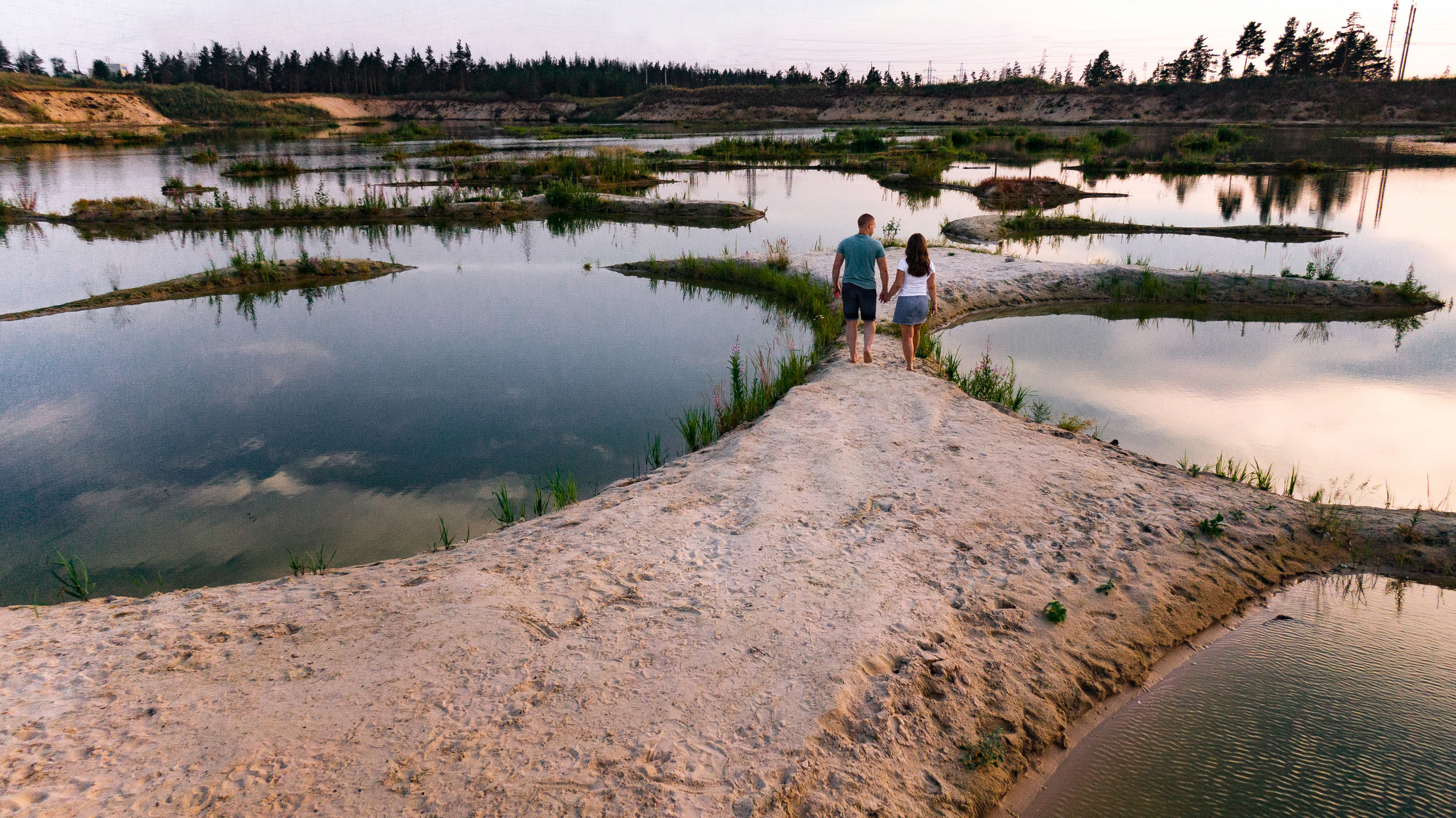 Love story Нади и Артема. Аэросъемка
