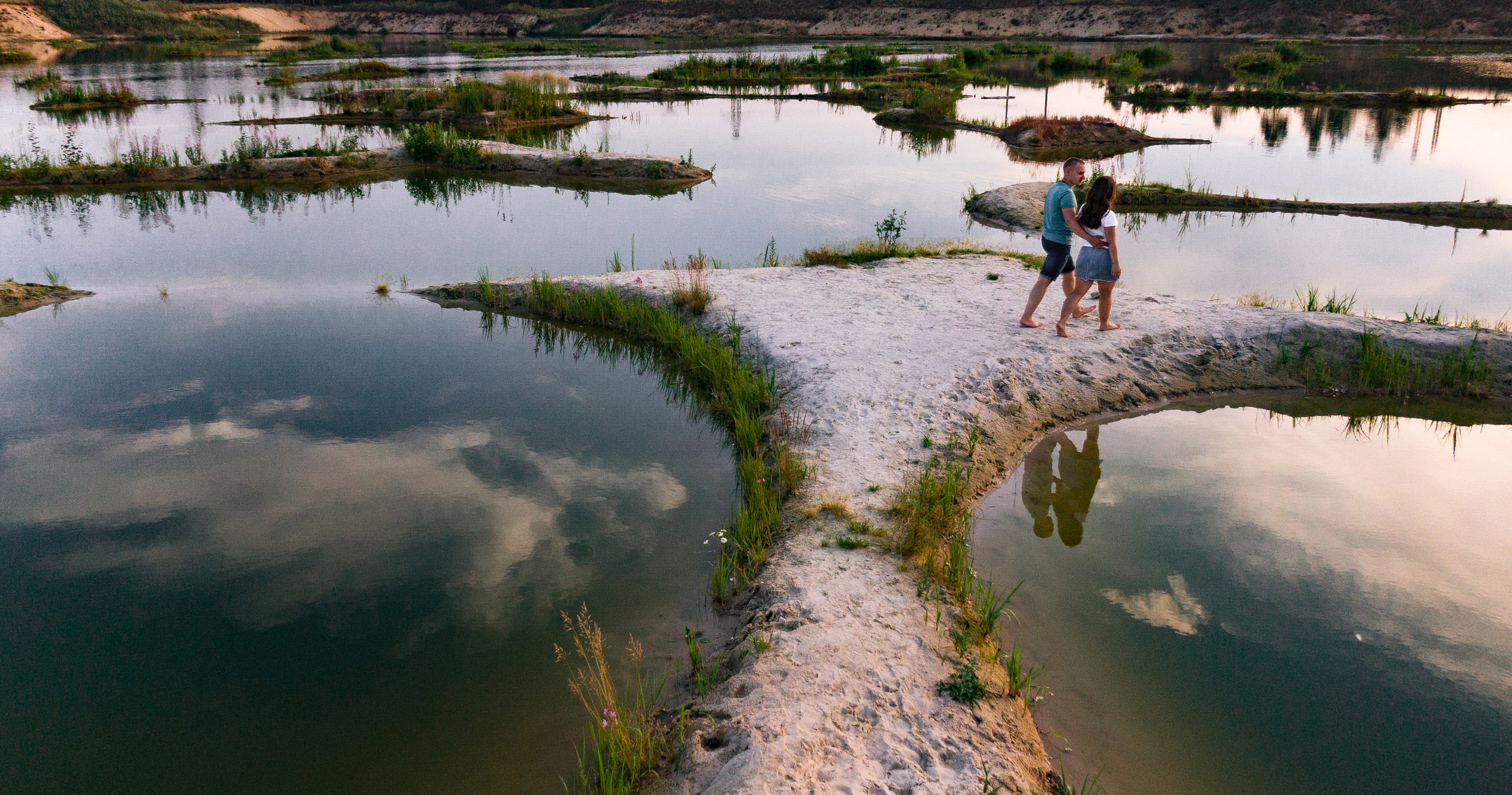 Love story Нади и Артема. Аэросъемка